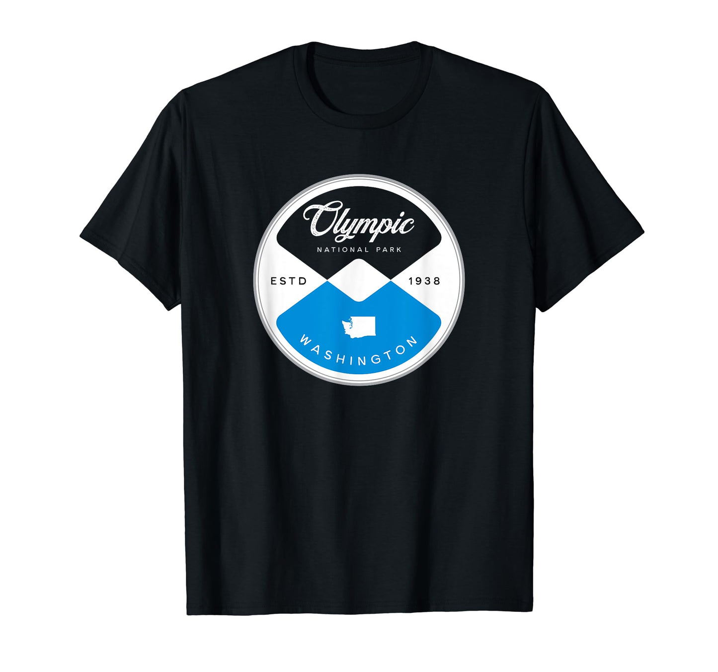 Olympic National Park Washington Circle T-Shirt - Minimalist Print Unisex - T-Shirt, Sweatshirt, Hoodie
