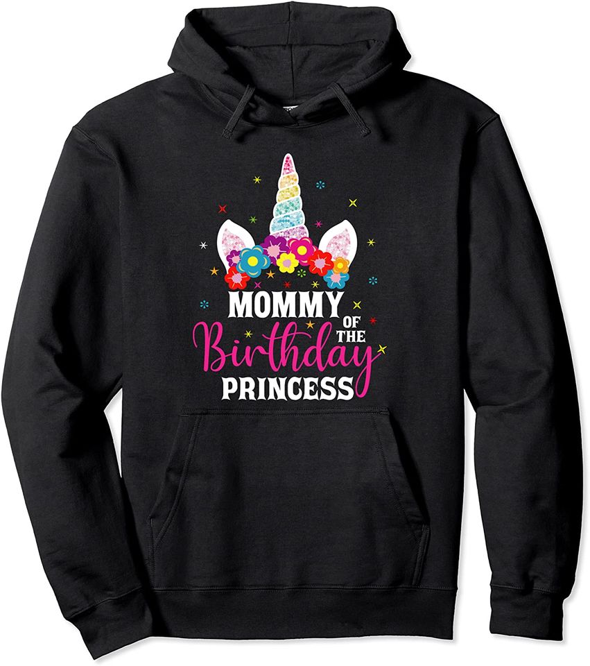 Mommy Of The Birthday Princess - Adult & Kids T-Shirts, Sweatshirts & Hoodies apparel design preview 1