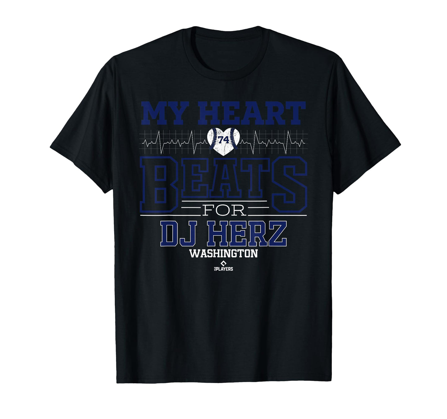 My Heart Beats Dj Herz Washington T-Shirt - Minimalist Print Men Women - T-Shirt, Sweatshirt, Hoodie
