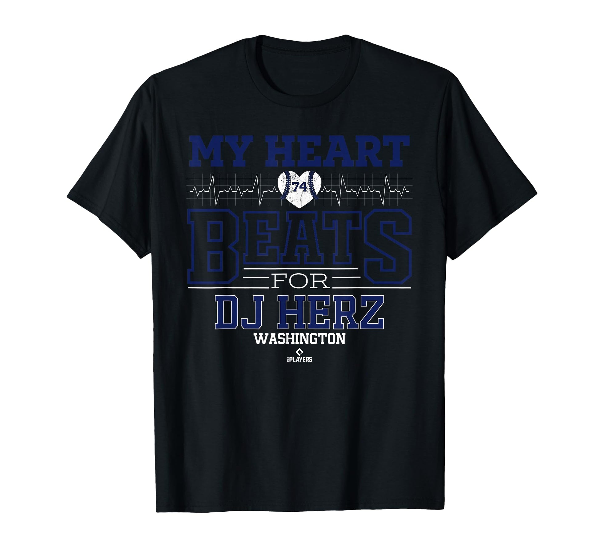 My Heart Beats Dj Herz Washington T-Shirt - Minimalist Print Men Women - T-Shirt, Sweatshirt, Hoodie