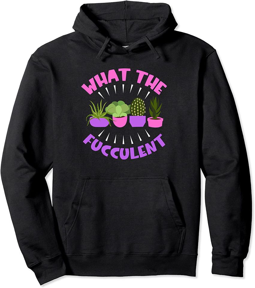 Succulent Puns What The Fucculent - Adult & Kids T-Shirts, Sweatshirts & Hoodies apparel design preview 1