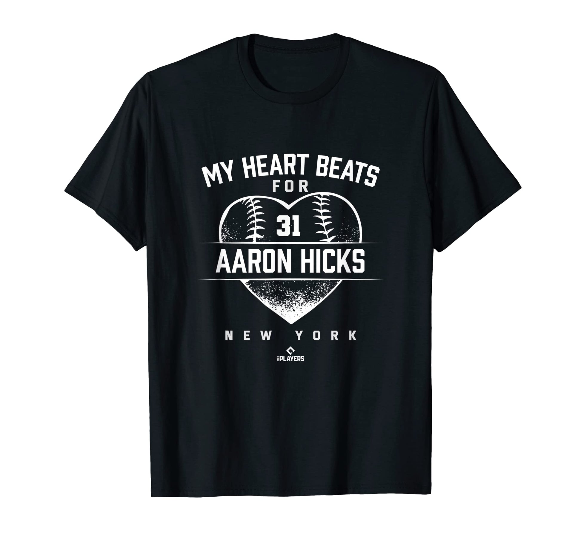 My Heart Beats Aaron Hicks New York T-Shirt - Fun Novelty Design Unisex - T-Shirt, Sweatshirt, Hoodie