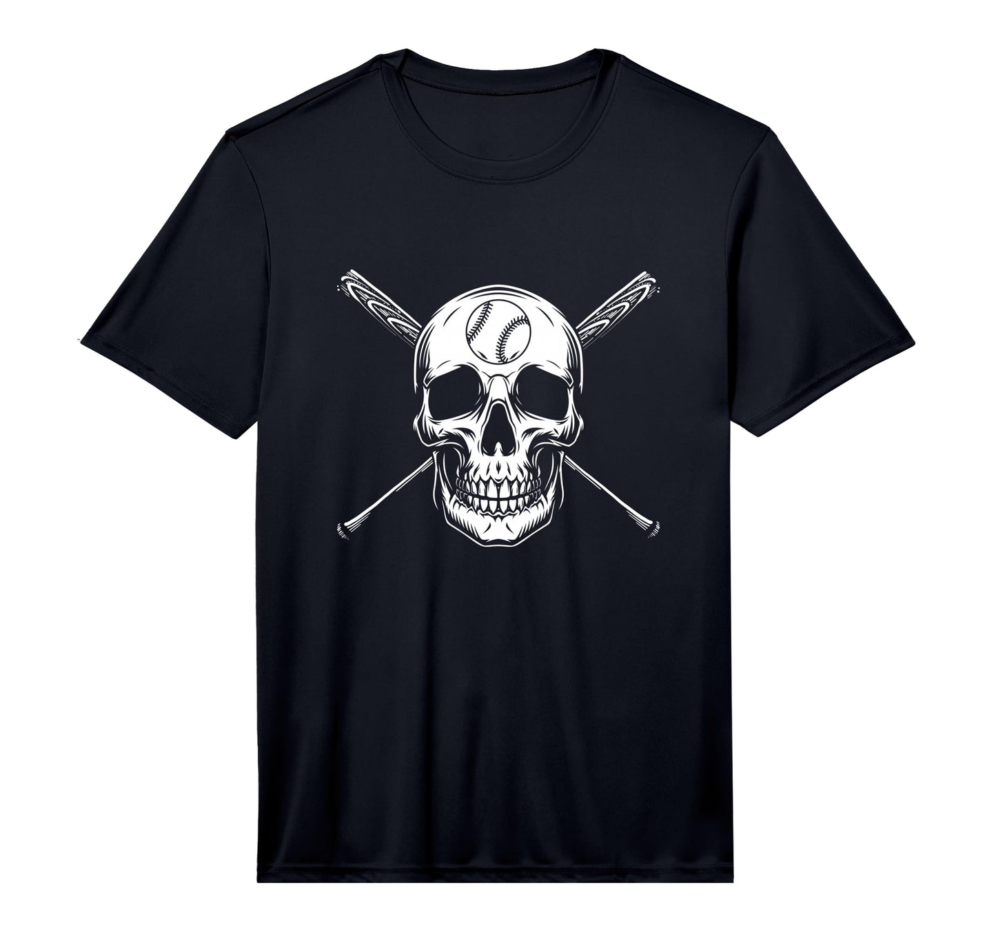 Mens Skull Skeleton Baseball Softball T-Shirt - Graphic Print Men Women - T-Shirt, Sweatshirt, Hoodie