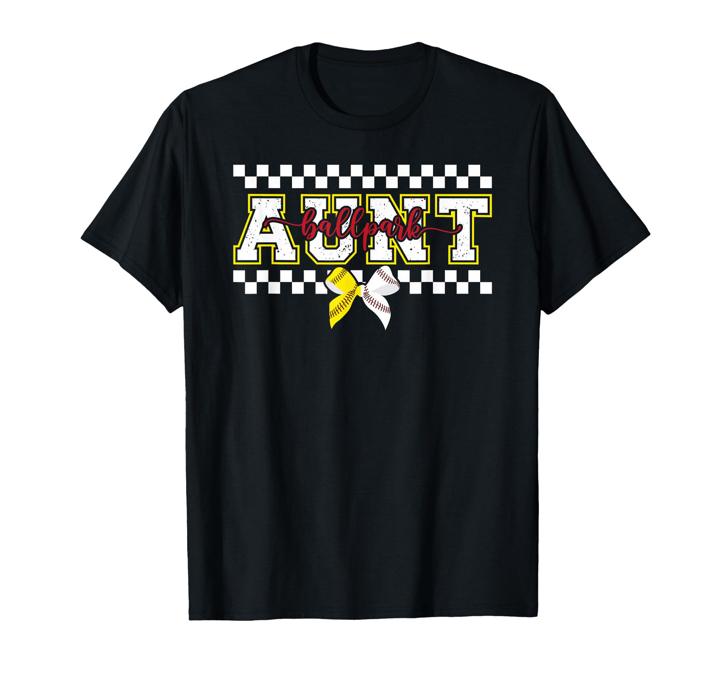 Ballpark Aunt Softball Baseball Aunt T-Shirt - Graphic Print Unisex - T-Shirt, Sweatshirt, Hoodie