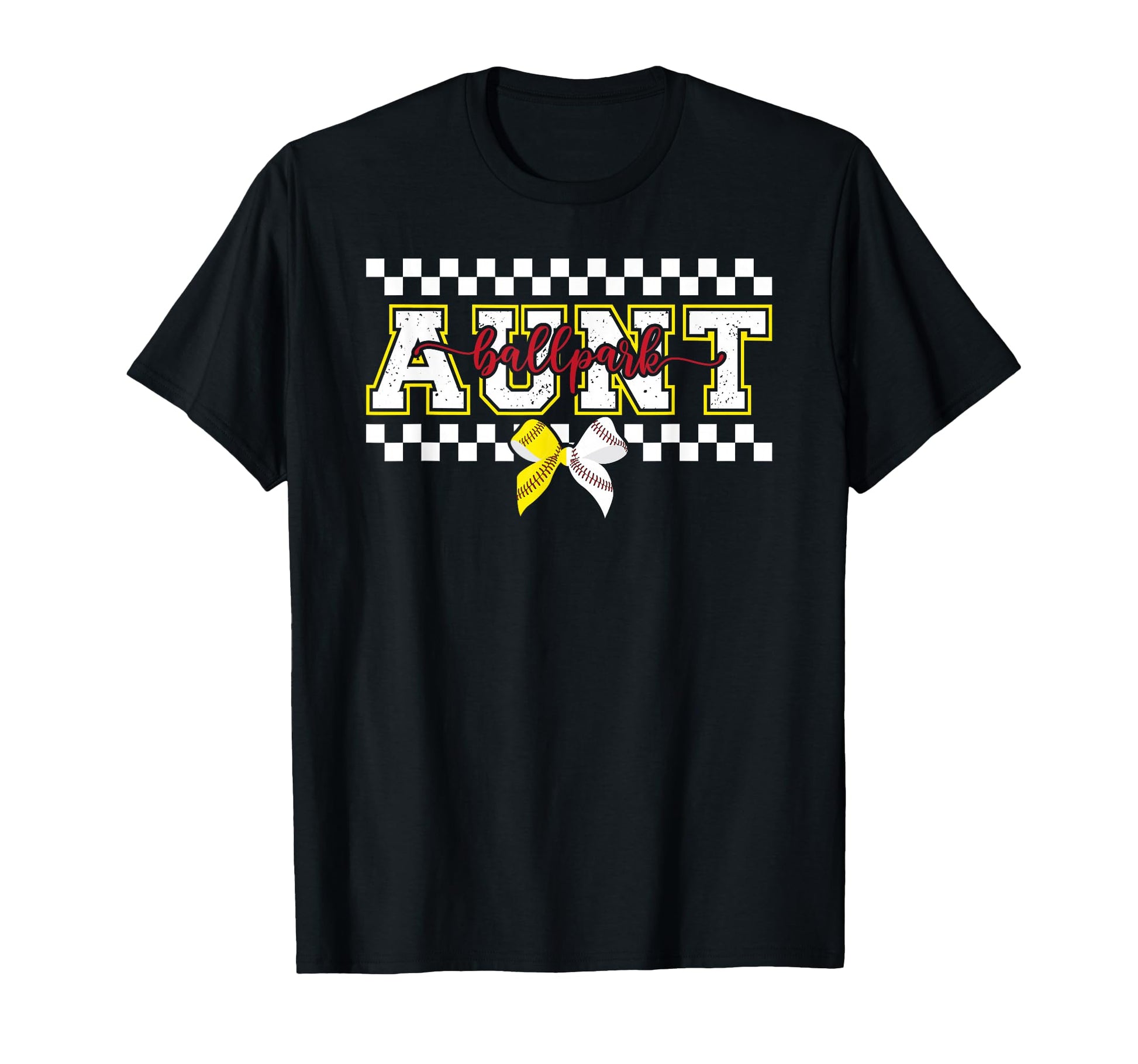Ballpark Aunt Softball Baseball Aunt T-Shirt - Graphic Print Unisex - T-Shirt, Sweatshirt, Hoodie