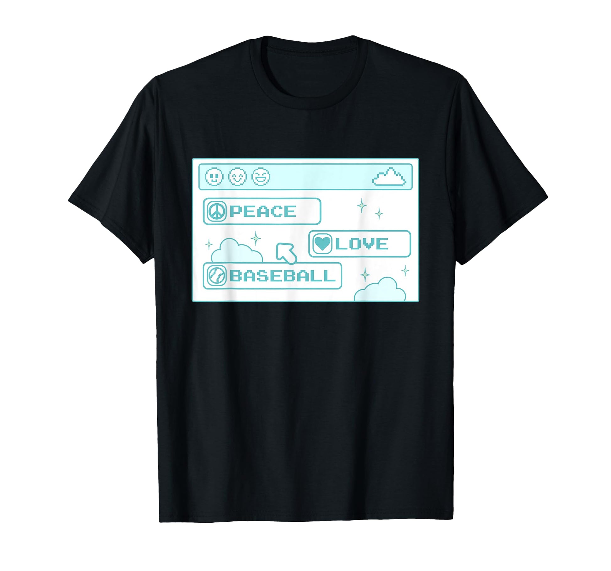 Computer Geek Nerd Peace Love Baseball T-Shirt - Graphic Print Men Women - T-Shirt, Sweatshirt, Hoodie