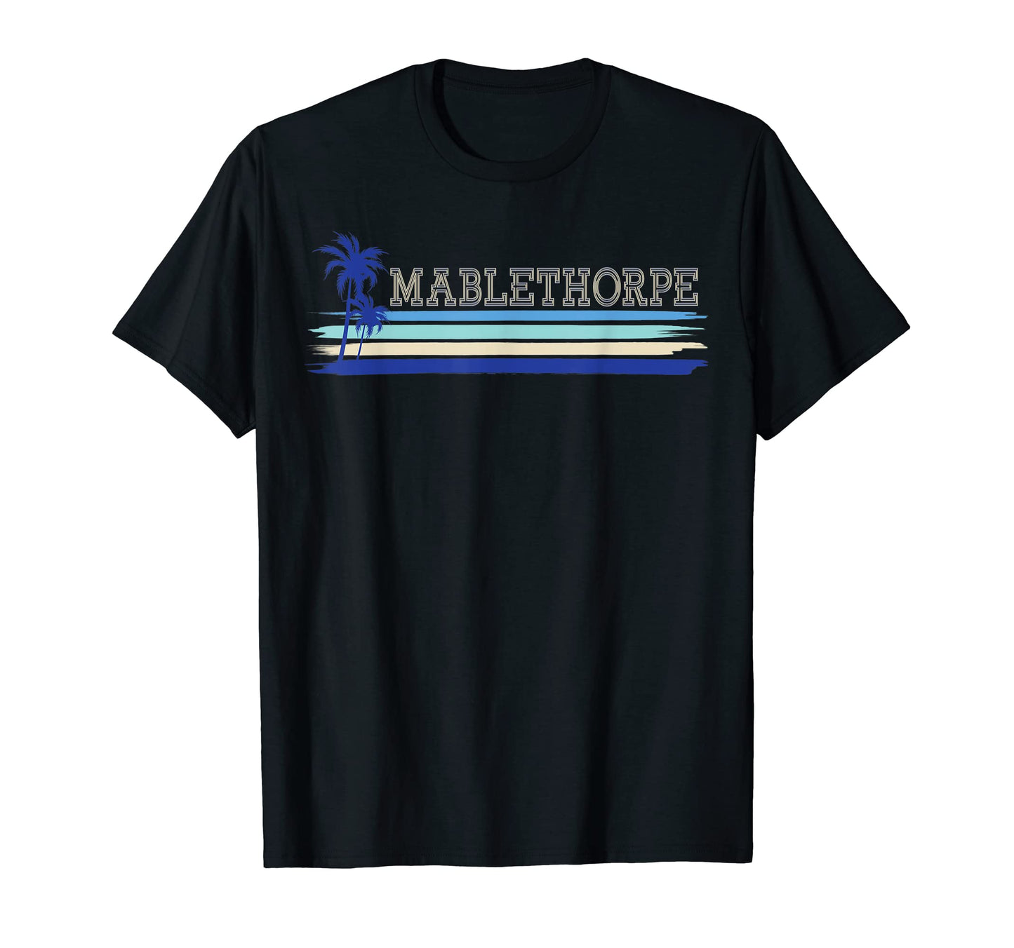 Mablethorpe Uk Seaside Holiday Surf Palm T-Shirt - Unique Graphic Unisex - T-Shirt, Sweatshirt, Hoodie