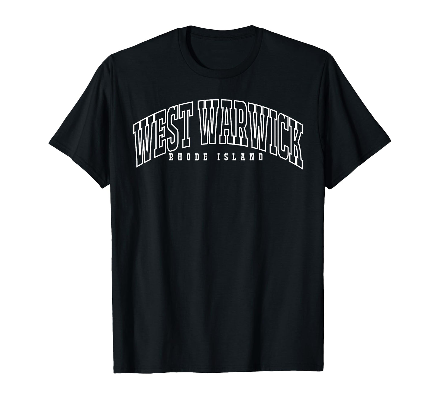 West Warwick Rhode Island Ri Throwback T-Shirt - Graphic Print Unisex - T-Shirt, Sweatshirt, Hoodie