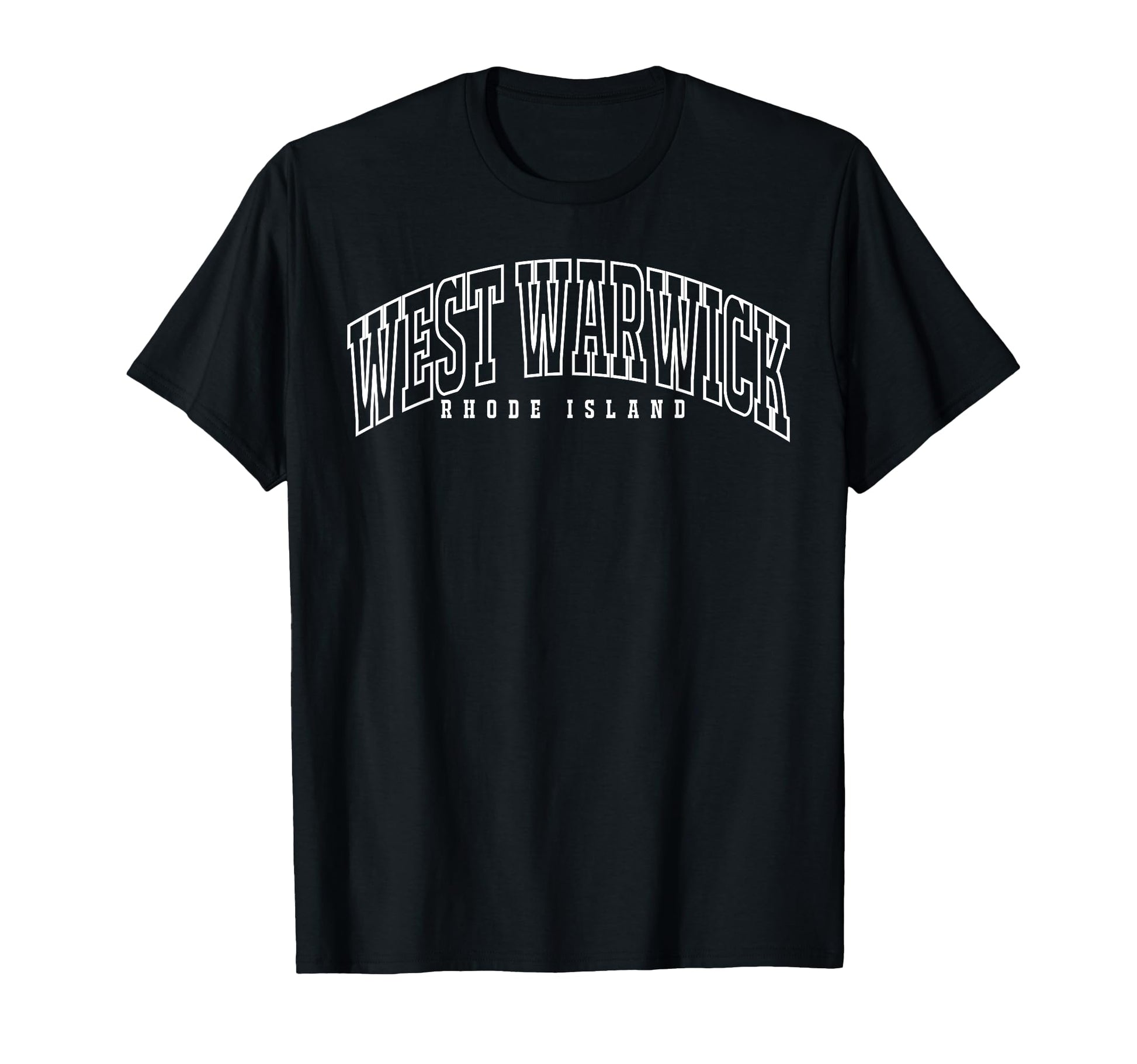 West Warwick Rhode Island Ri Throwback T-Shirt - Graphic Print Unisex - T-Shirt, Sweatshirt, Hoodie