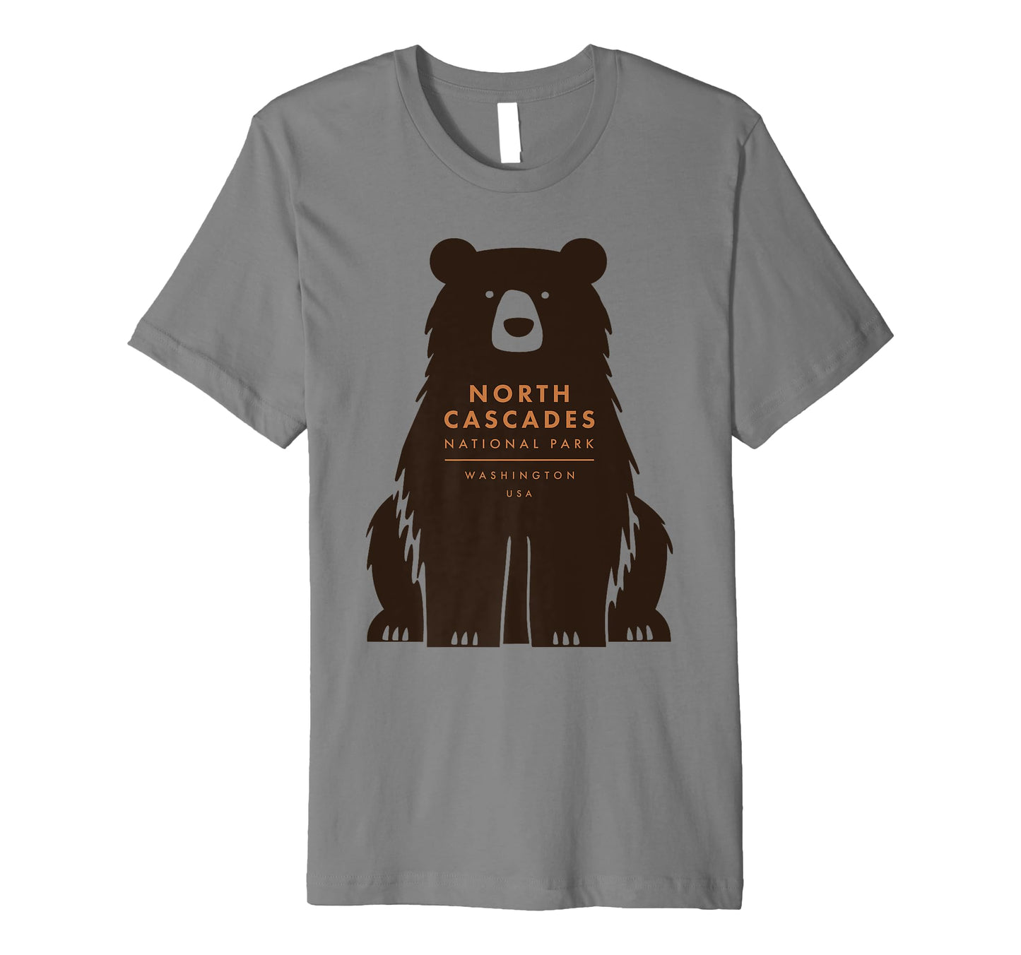 North Cascades National Park Washington Bear T-Shirt - Graphic Print Unisex - T-Shirt, Sweatshirt, Hoodie