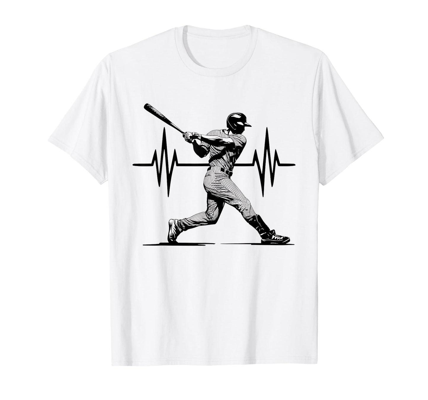 Baseball Heartbeat Love Pitcher Throw T-Shirt - Novelty Apparel Men Women - T-Shirt, Sweatshirt, Hoodie