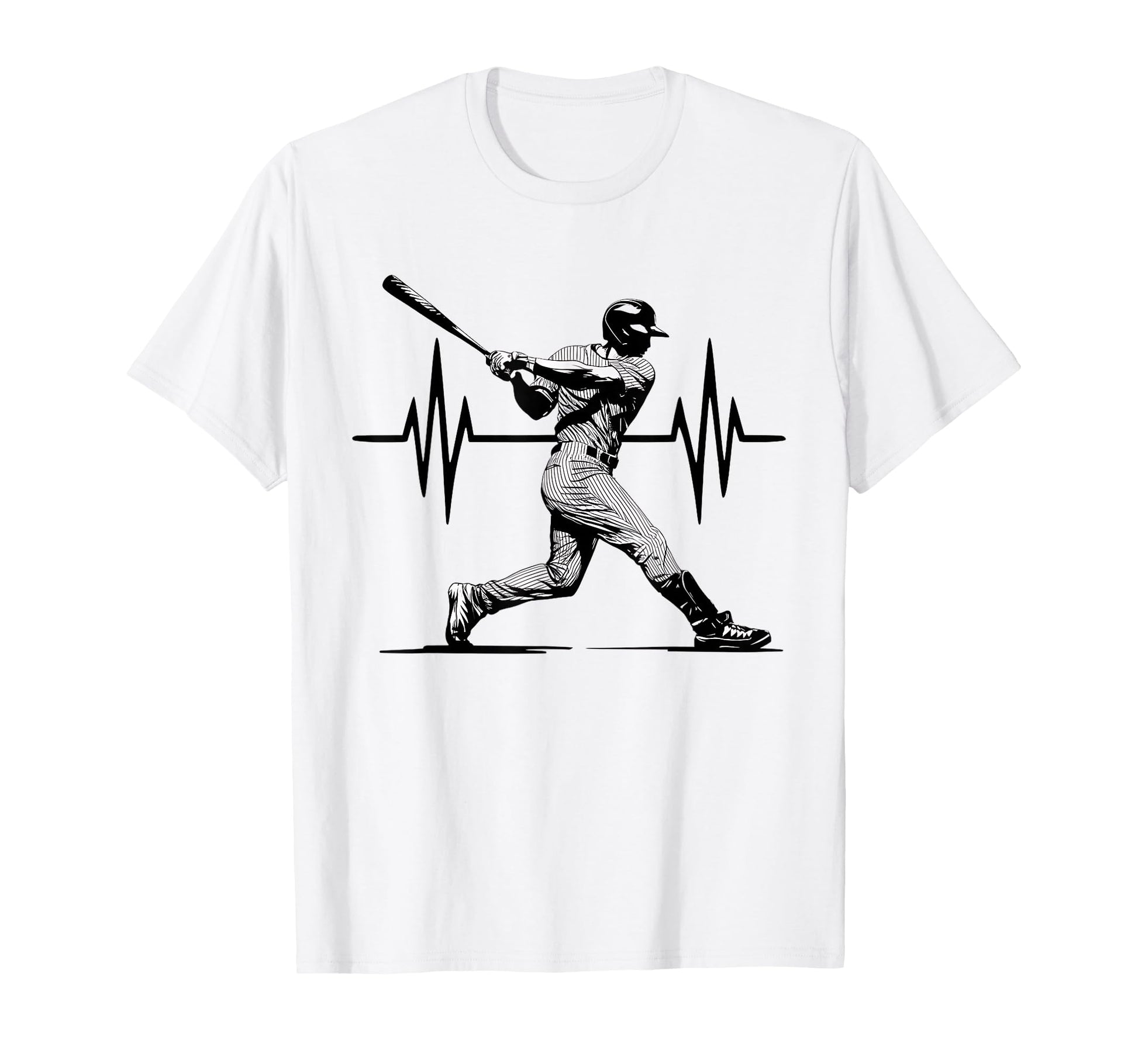 Baseball Heartbeat Love Pitcher Throw T-Shirt - Novelty Apparel Men Women - T-Shirt, Sweatshirt, Hoodie
