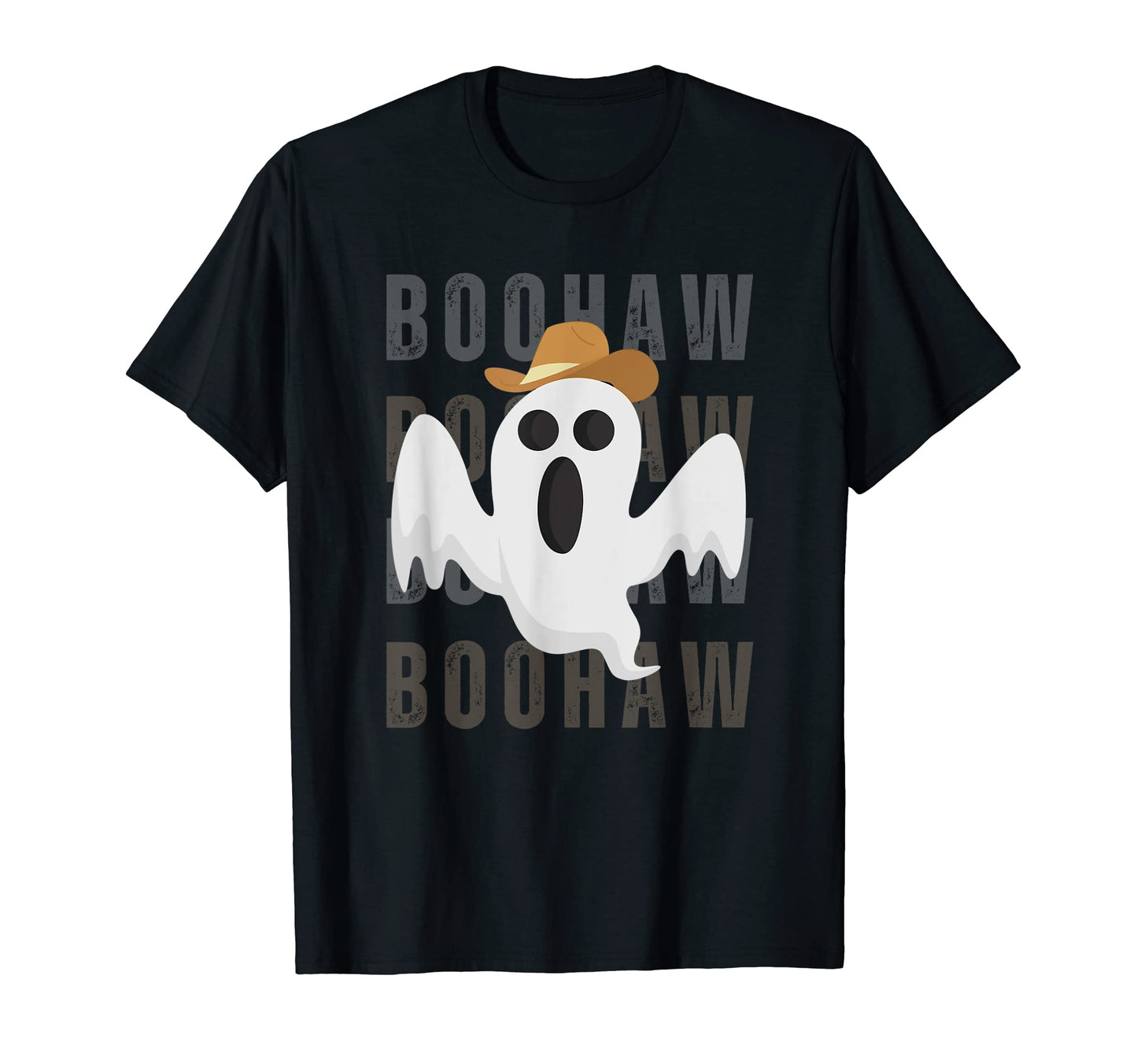 Cowboy Cowgirl Boohaw Western Ghost T-Shirt - Trendy Graphic Men Women - T-Shirt, Sweatshirt, Hoodie