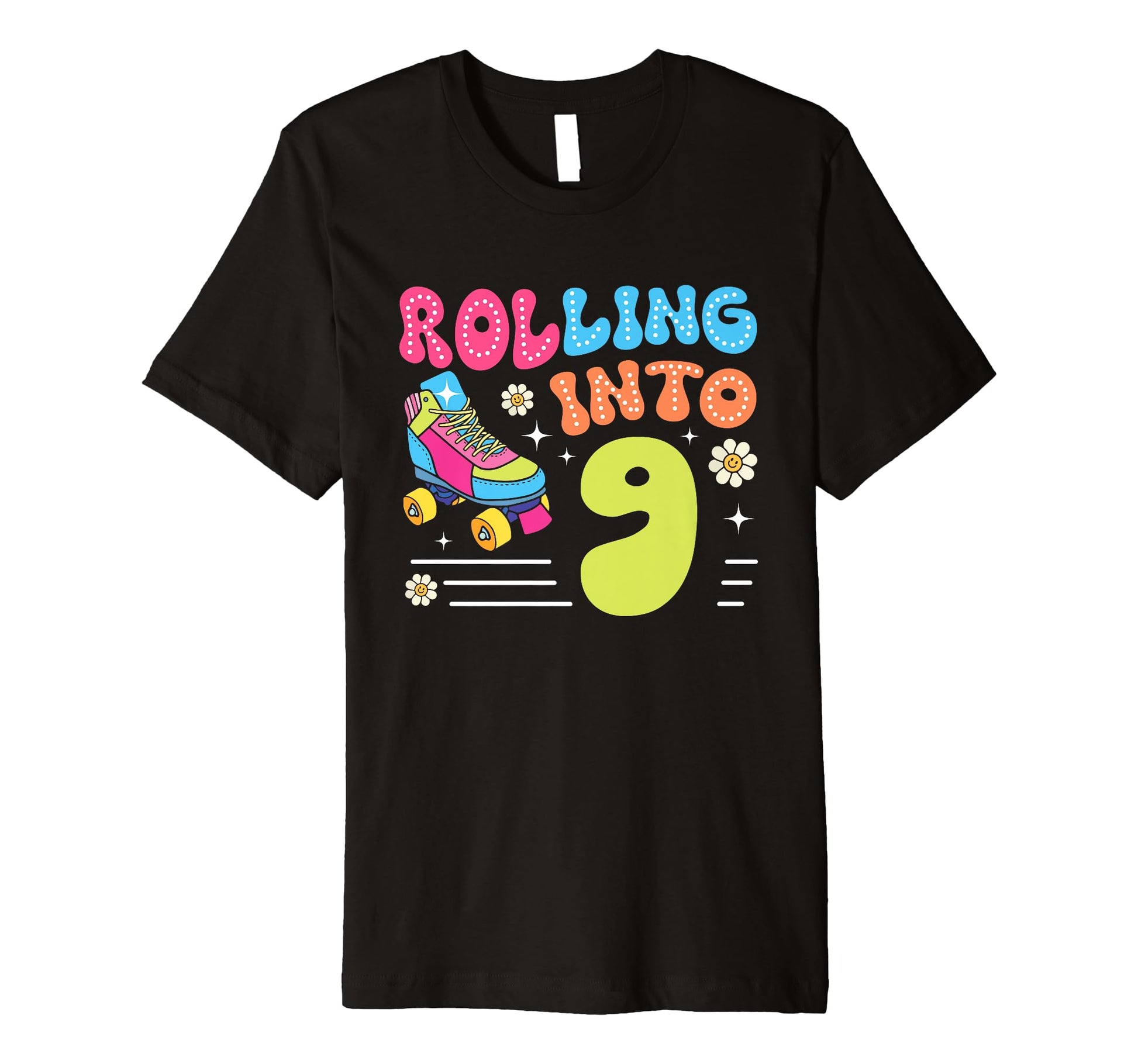 Rolling Into 9 Year Old 9Th Roller T-Shirt - Streetwear Style for Adults - T-Shirt, Sweatshirt, Hoodie
