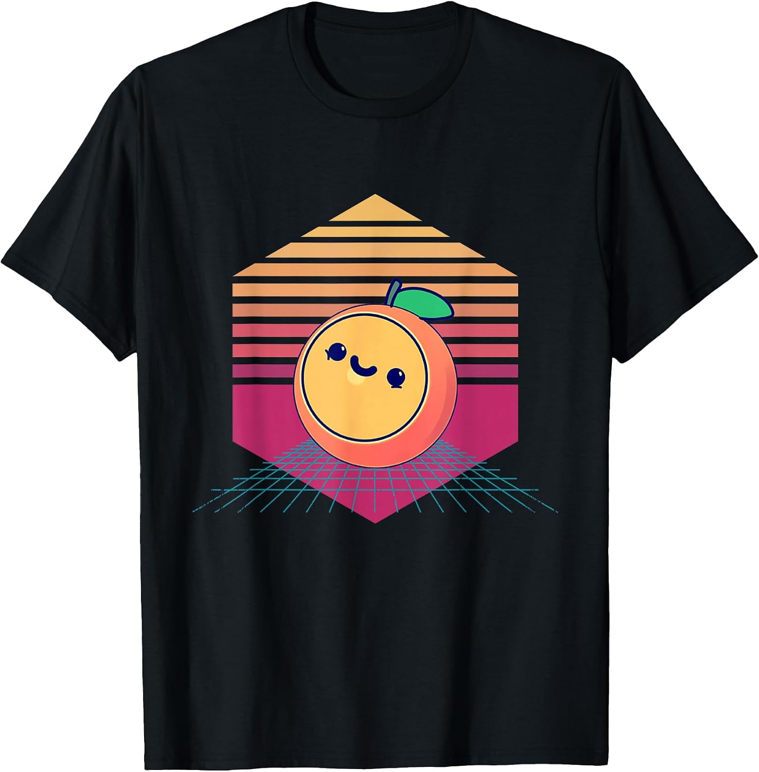Kawaii Orange Vintage - Adult & Kids T-Shirts, Sweatshirts & Hoodies apparel design preview 1