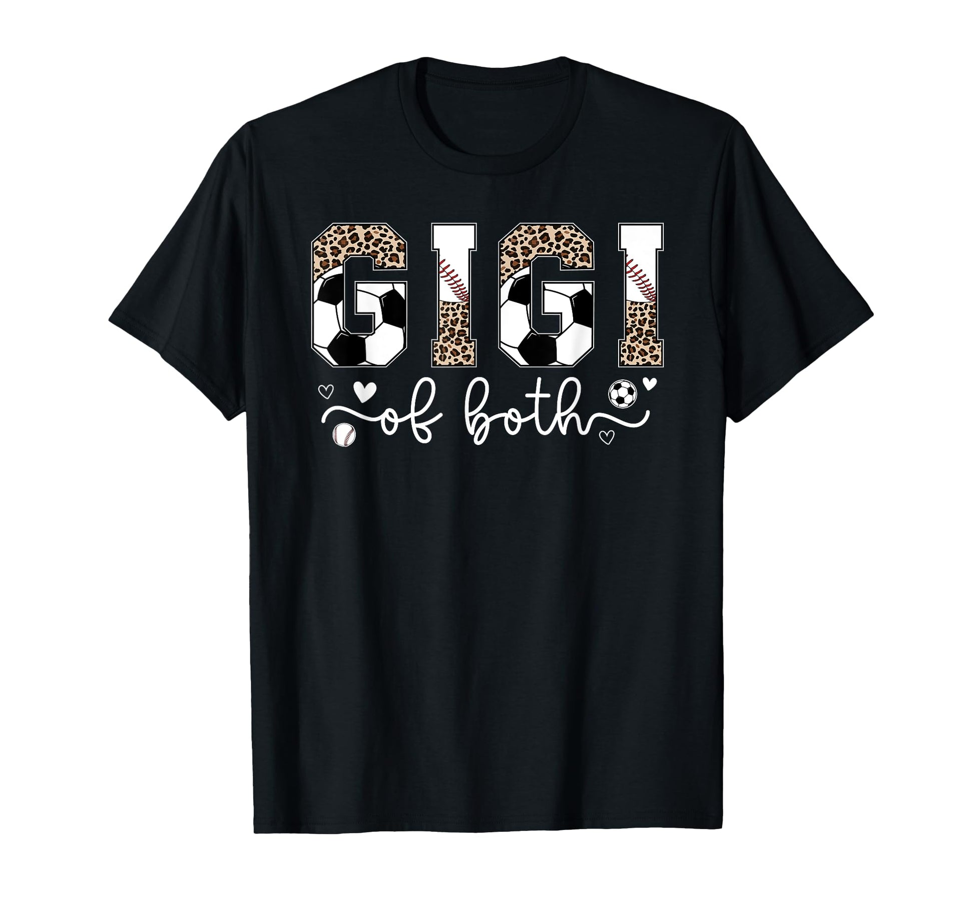 Gigi Both Leopard Baseball Soccer Gigi T-Shirt - Trendy Graphic Men Women - T-Shirt, Sweatshirt, Hoodie