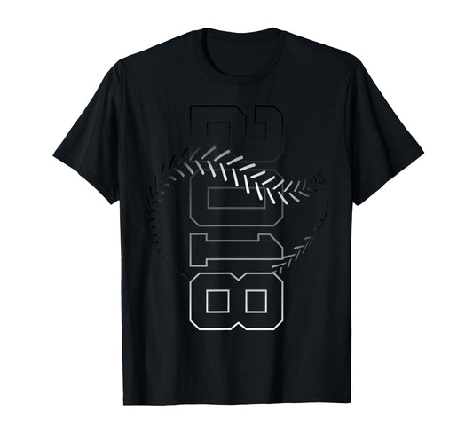 8 Years 2018 Baseball 8Th Birthday T-Shirt - Unique Graphic Men Women - T-Shirt, Sweatshirt, Hoodie