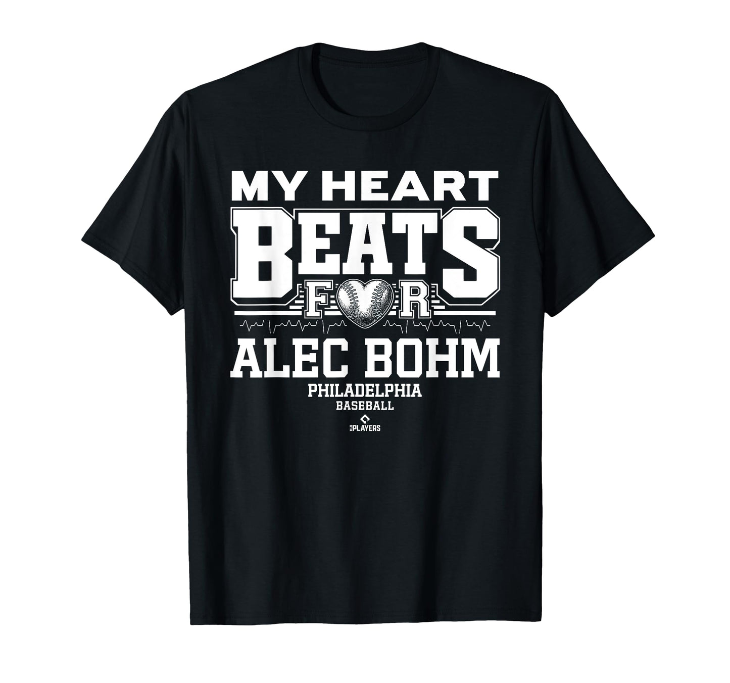 My Heart Beats Alec Bohm T-Shirt - Minimalist Print for Adults - T-Shirt, Sweatshirt, Hoodie