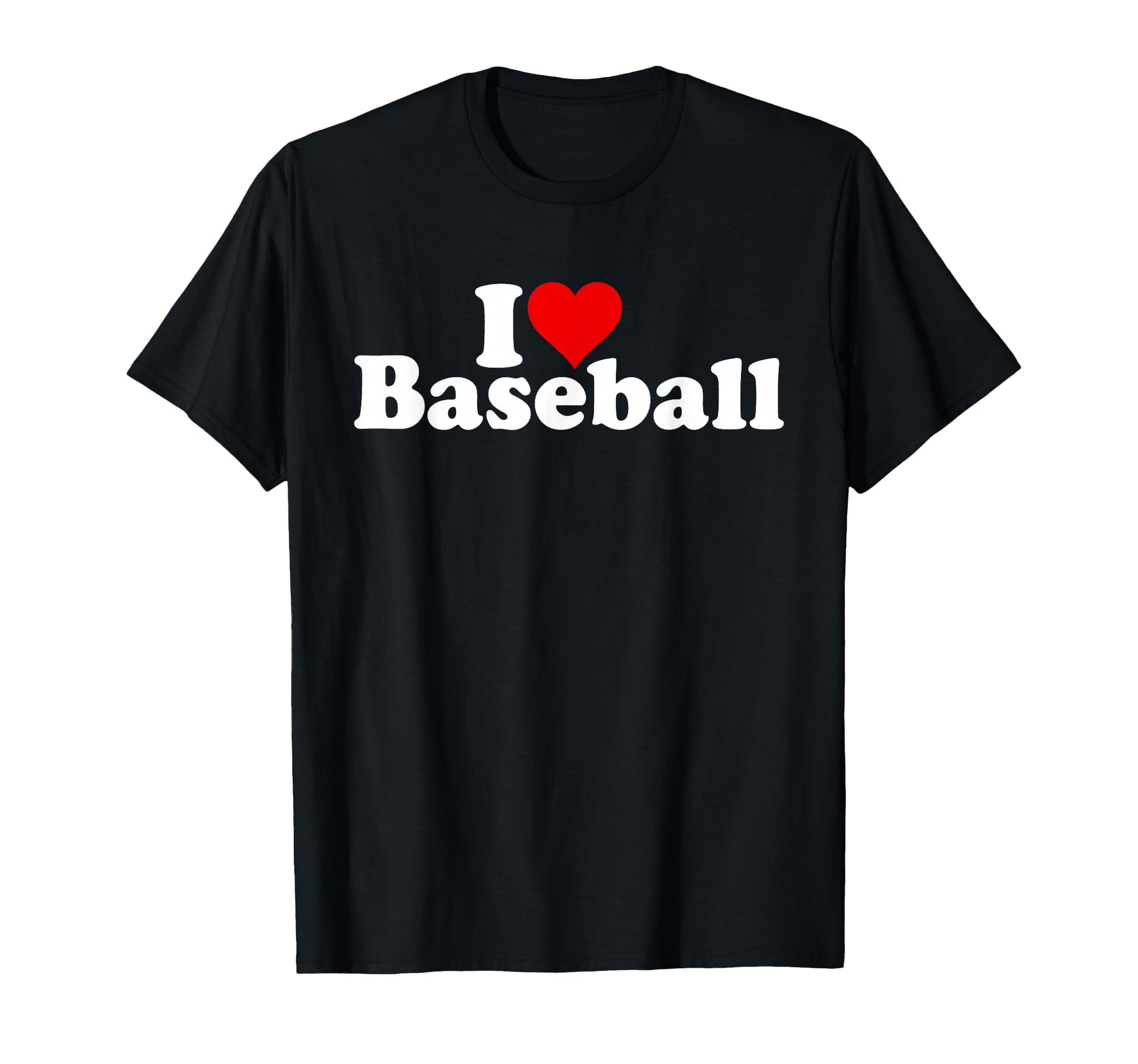 I Love Heart Baseball T-Shirt - Graphic Print Unisex - T-Shirt, Sweatshirt, Hoodie