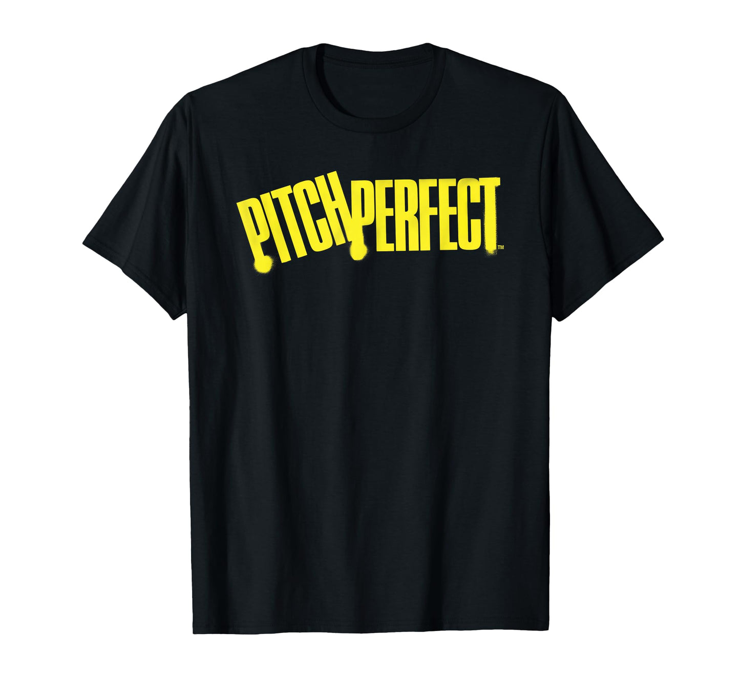 Pitch Yellow Spray Paint T-Shirt - Graphic Print Unisex - T-Shirt, Sweatshirt, Hoodie