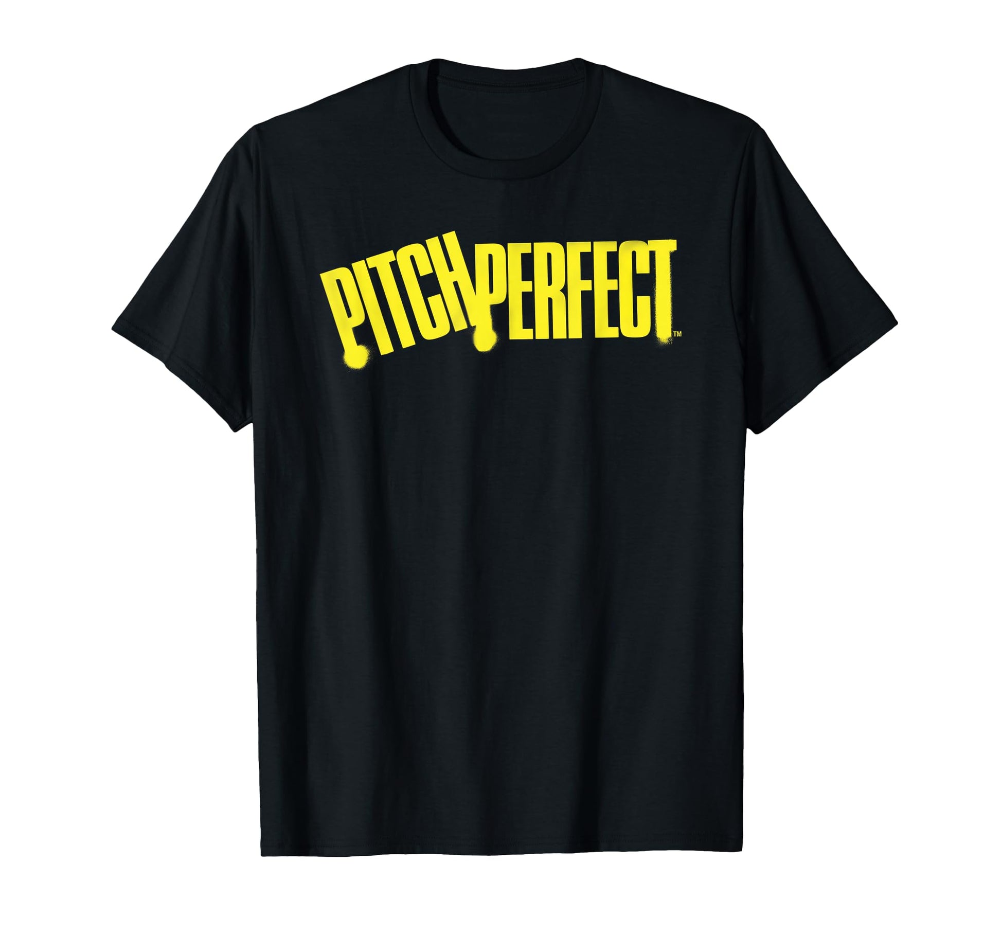 Pitch Yellow Spray Paint T-Shirt - Graphic Print Unisex - T-Shirt, Sweatshirt, Hoodie