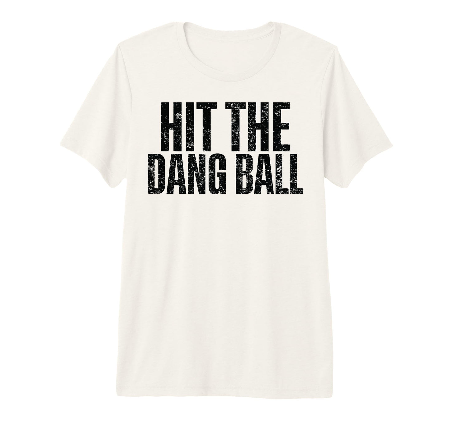 Hit Dang Ball Baseball Bow Tri T-Shirt - Fun Novelty Design for Adults - T-Shirt, Sweatshirt, Hoodie