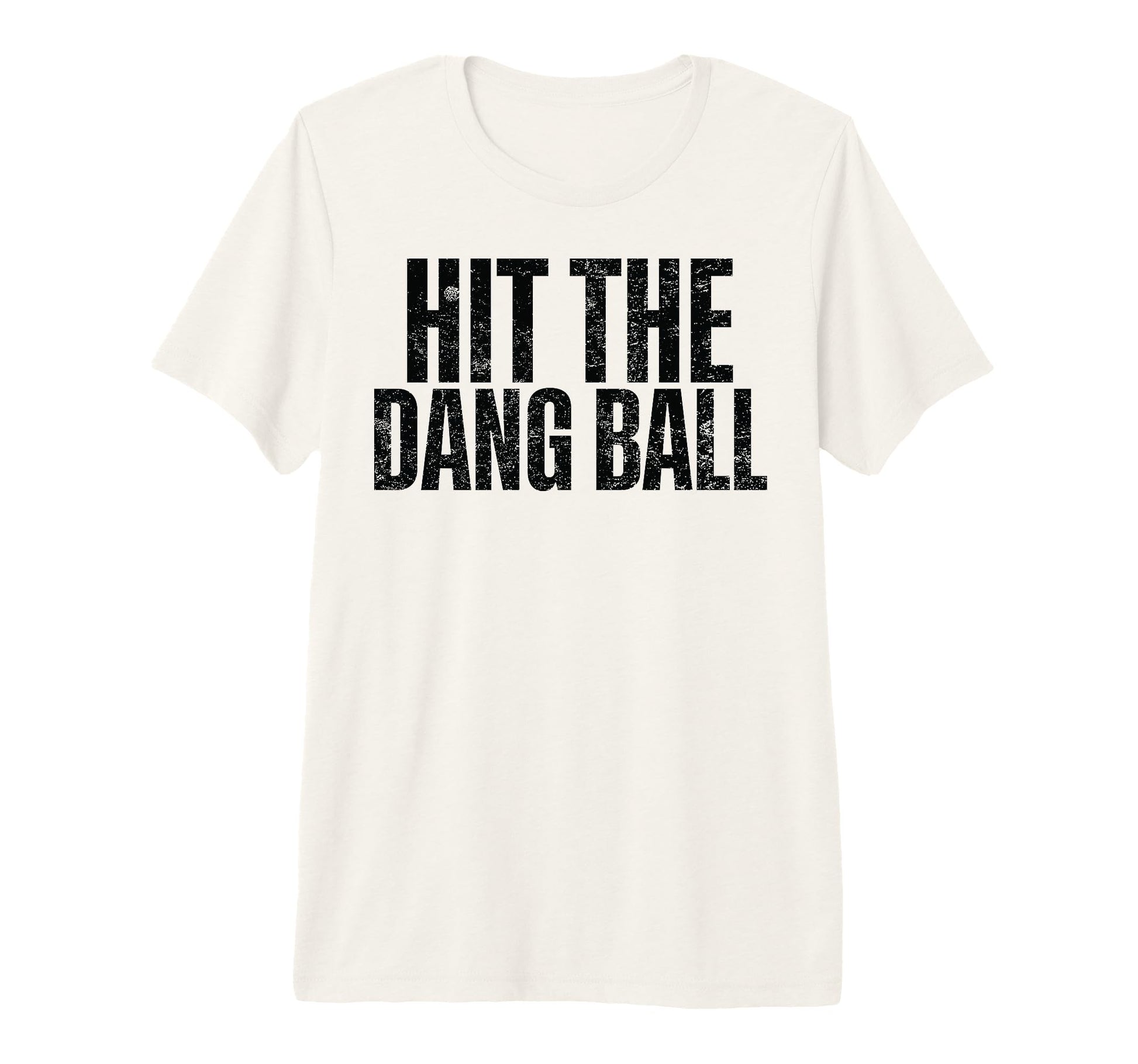 Hit Dang Ball Baseball Bow Tri T-Shirt - Fun Novelty Design for Adults - T-Shirt, Sweatshirt, Hoodie