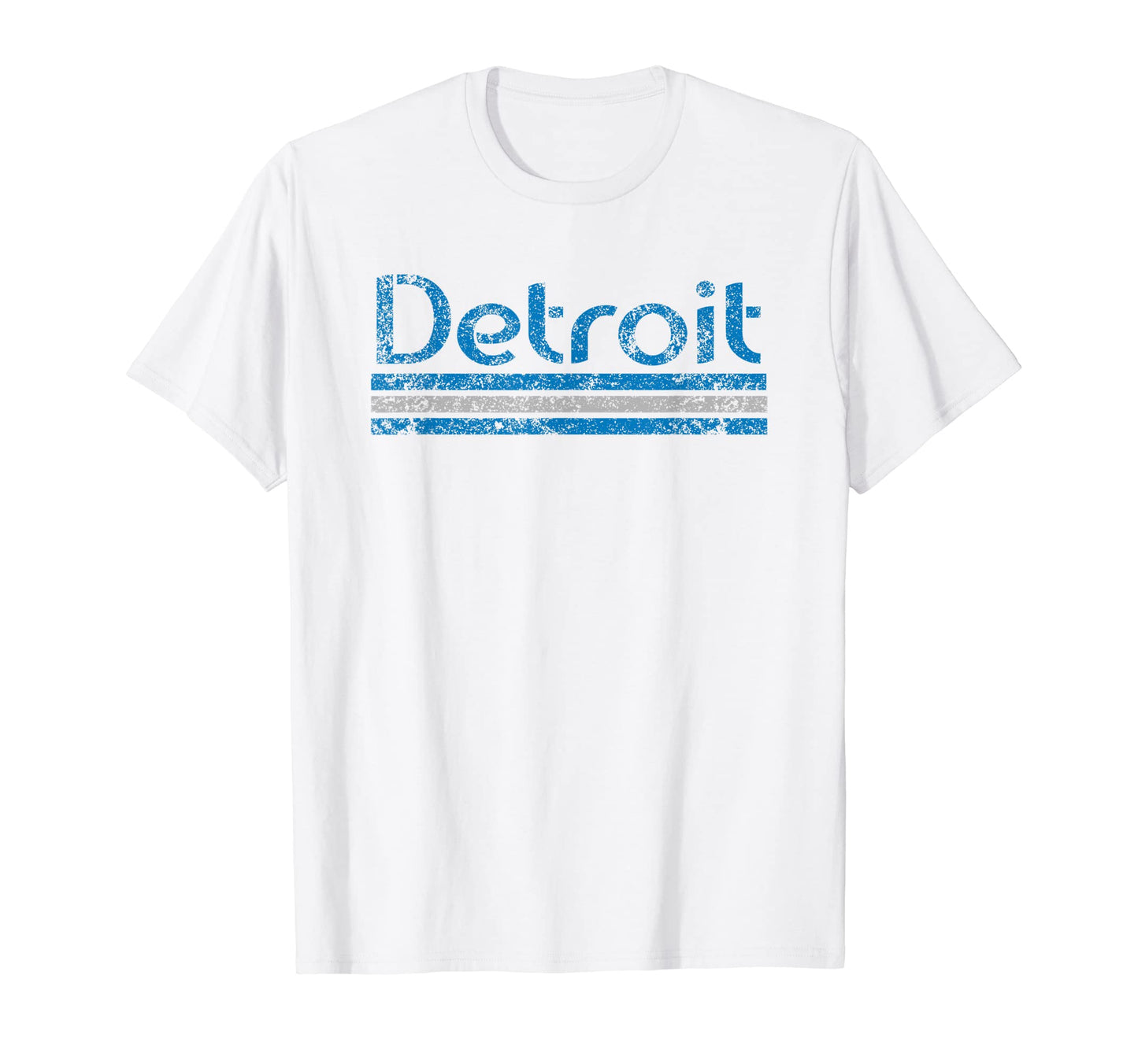 Detroit Michigan Weathered Stripe T-Shirt - Custom Art Print for Adults - T-Shirt, Sweatshirt, Hoodie