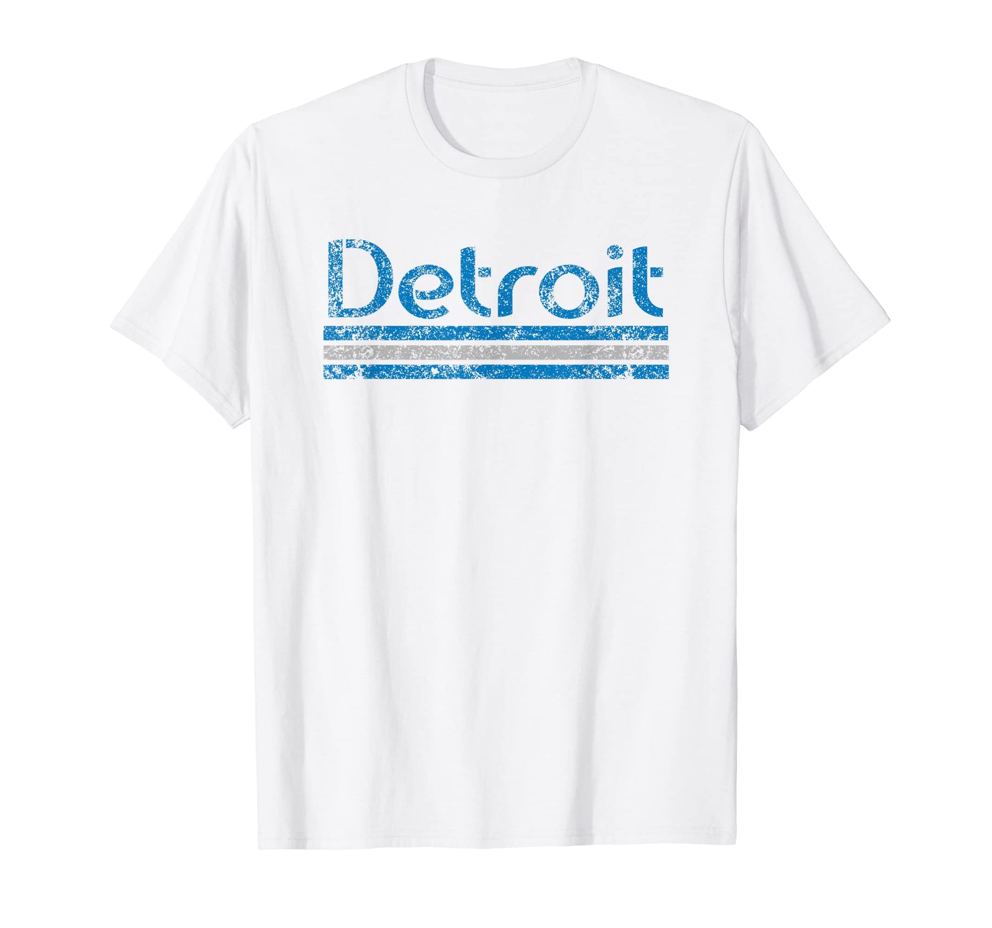 Detroit Michigan Weathered Stripe T-Shirt - Custom Art Print for Adults - T-Shirt, Sweatshirt, Hoodie