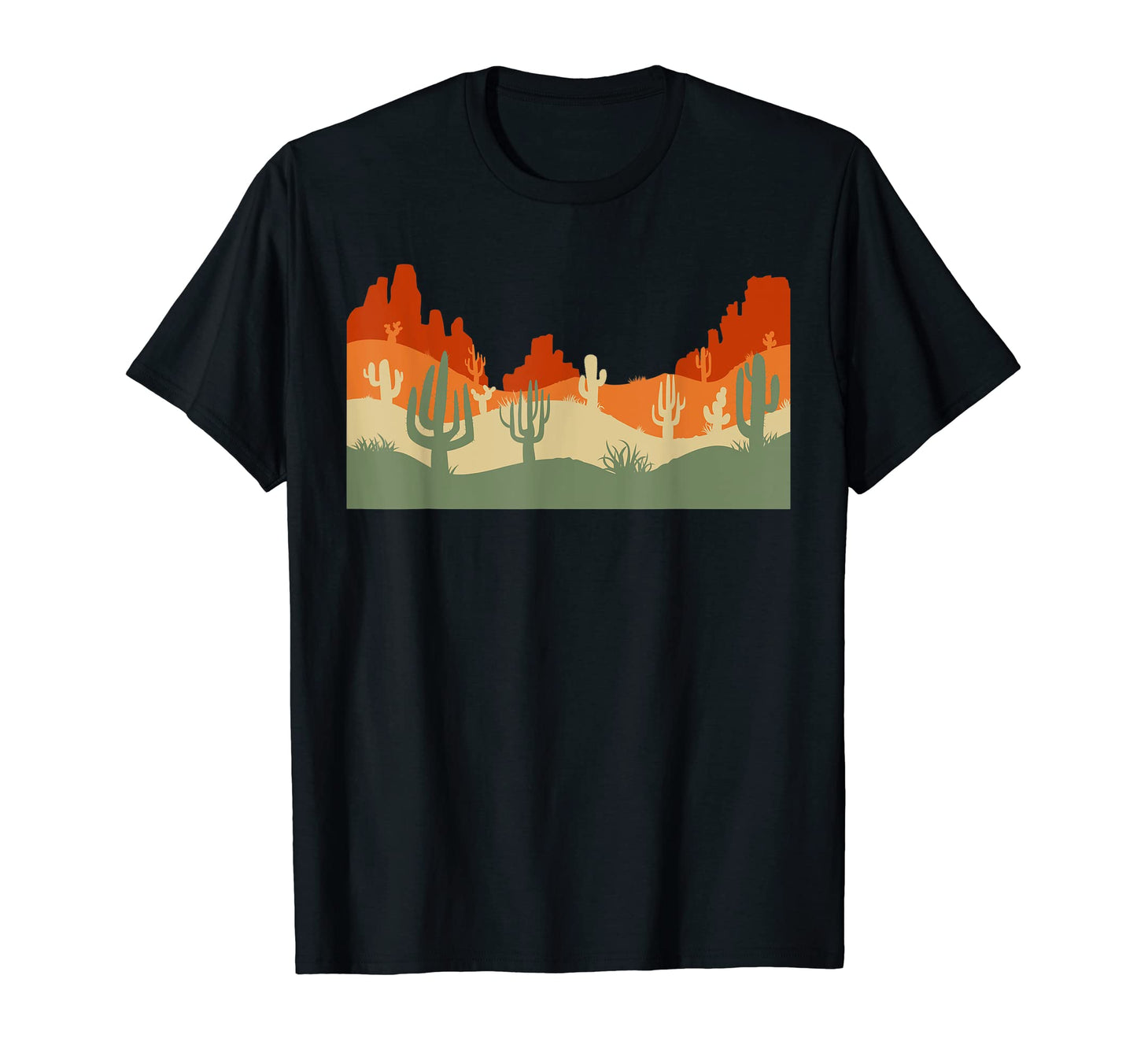 Western Cactus Desert Cowboy T-Shirt - Custom Art Print Men Women - T-Shirt, Sweatshirt, Hoodie