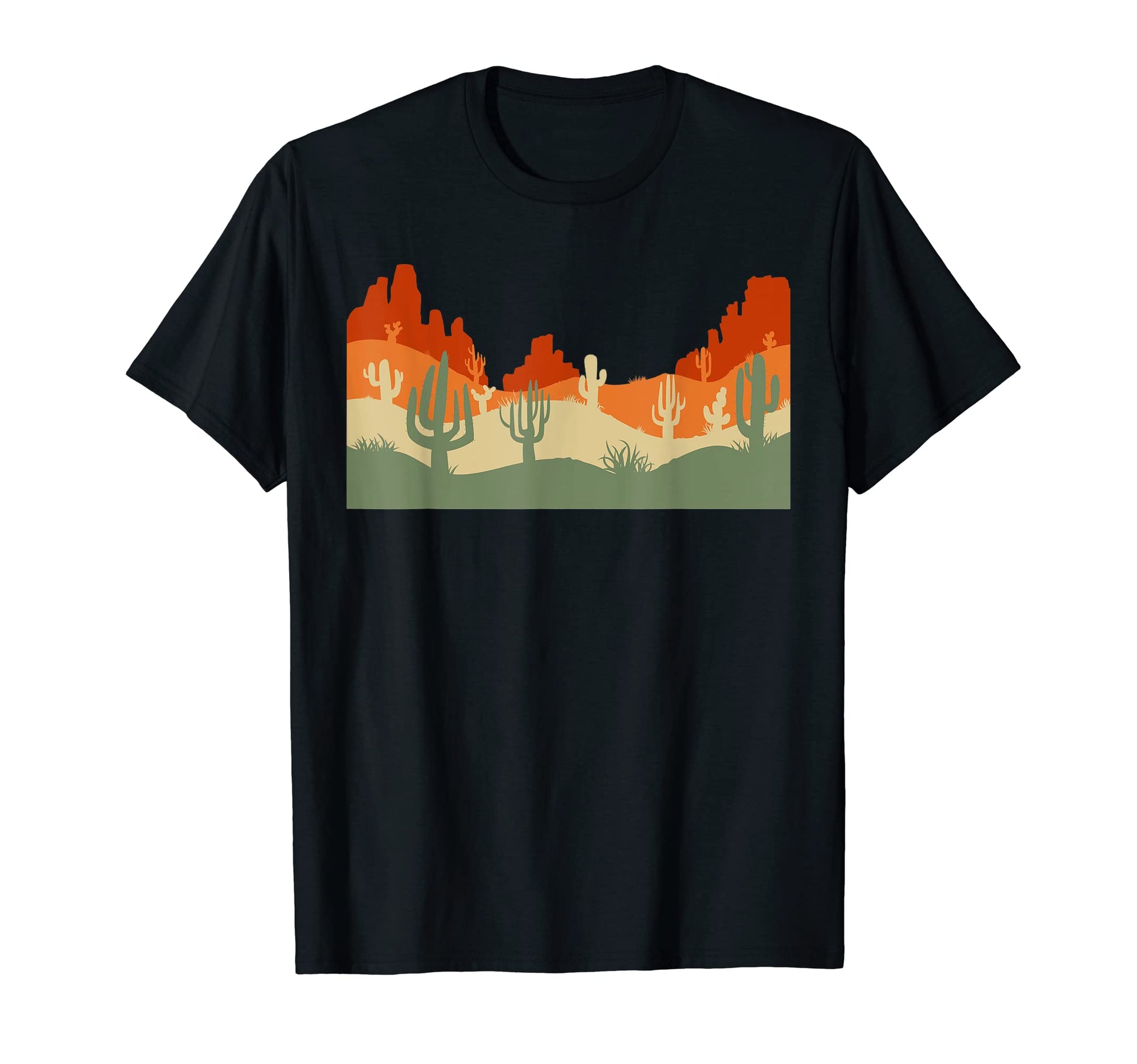 Western Cactus Desert Cowboy T-Shirt - Custom Art Print Men Women - T-Shirt, Sweatshirt, Hoodie
