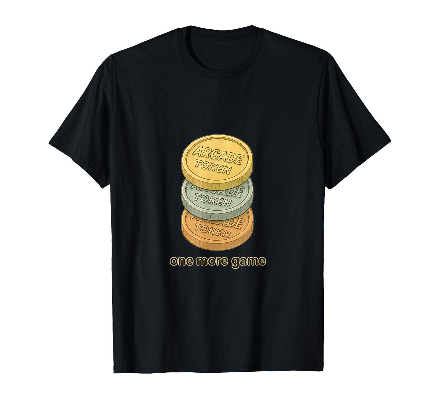 Arcade Token Stack Gaming T-Shirt - Streetwear Style Unisex - T-Shirt, Sweatshirt, Hoodie