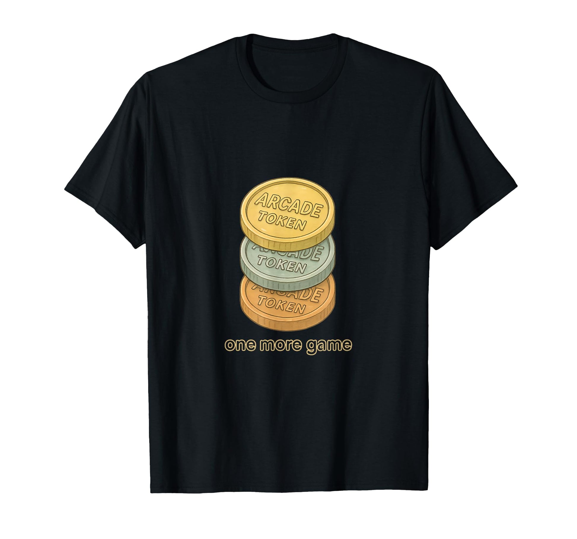 Arcade Token Stack Gaming T-Shirt - Streetwear Style Unisex - T-Shirt, Sweatshirt, Hoodie