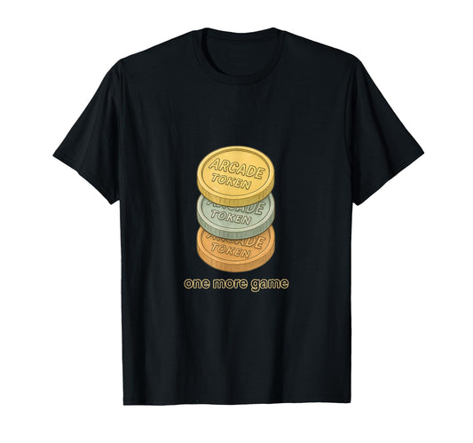 Arcade Token Stack Gaming T-Shirt - Streetwear Style Unisex - T-Shirt, Sweatshirt, Hoodie