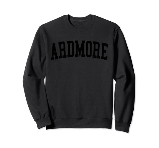 Ardmore Ok Distressed Black Sweatshirt - Fun Novelty Design for Adults - T-Shirt, Sweatshirt, Hoodie