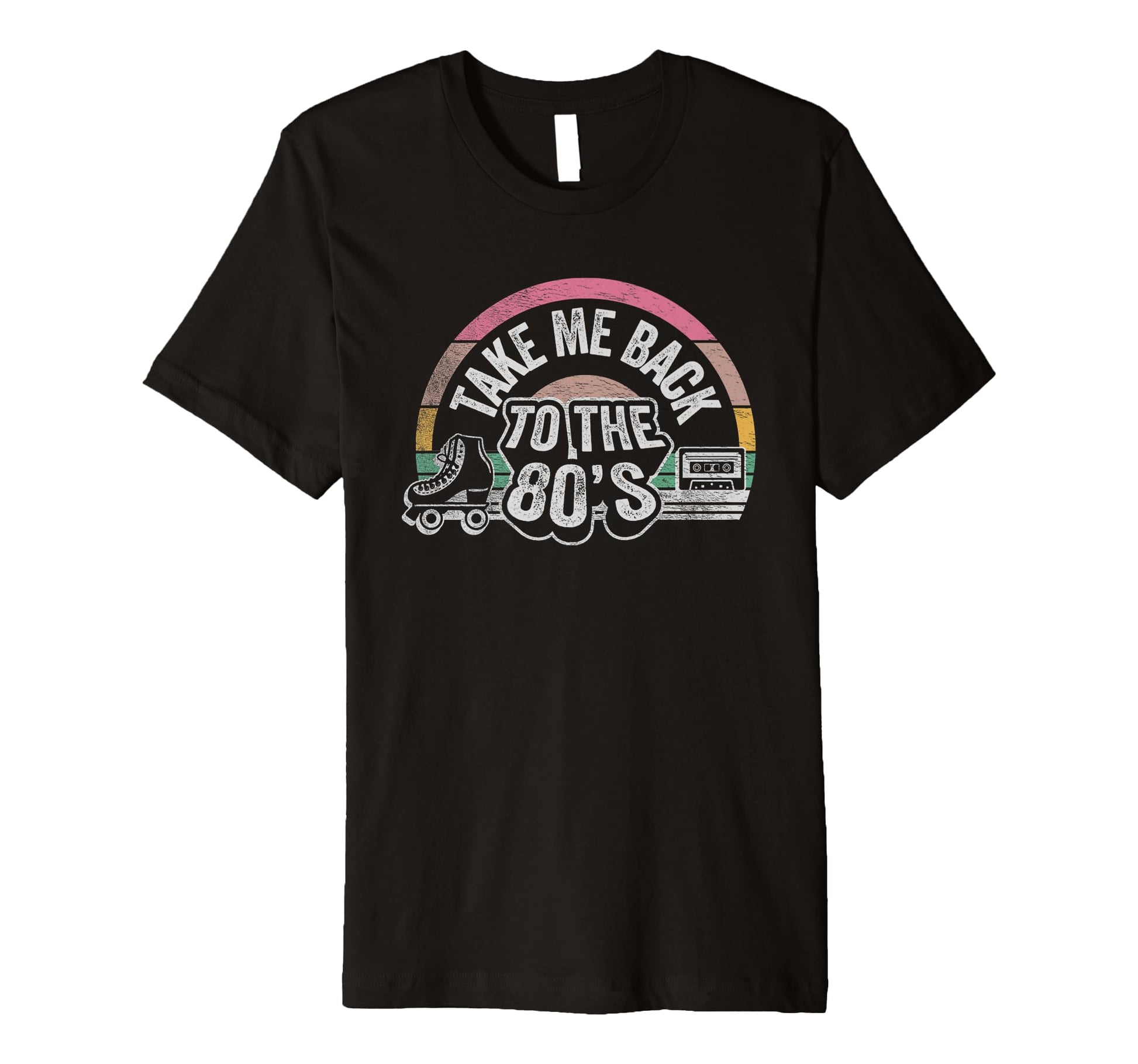 Take Me Back To 80S Cassette Roller T-Shirt - Novelty Apparel for Adults - T-Shirt, Sweatshirt, Hoodie
