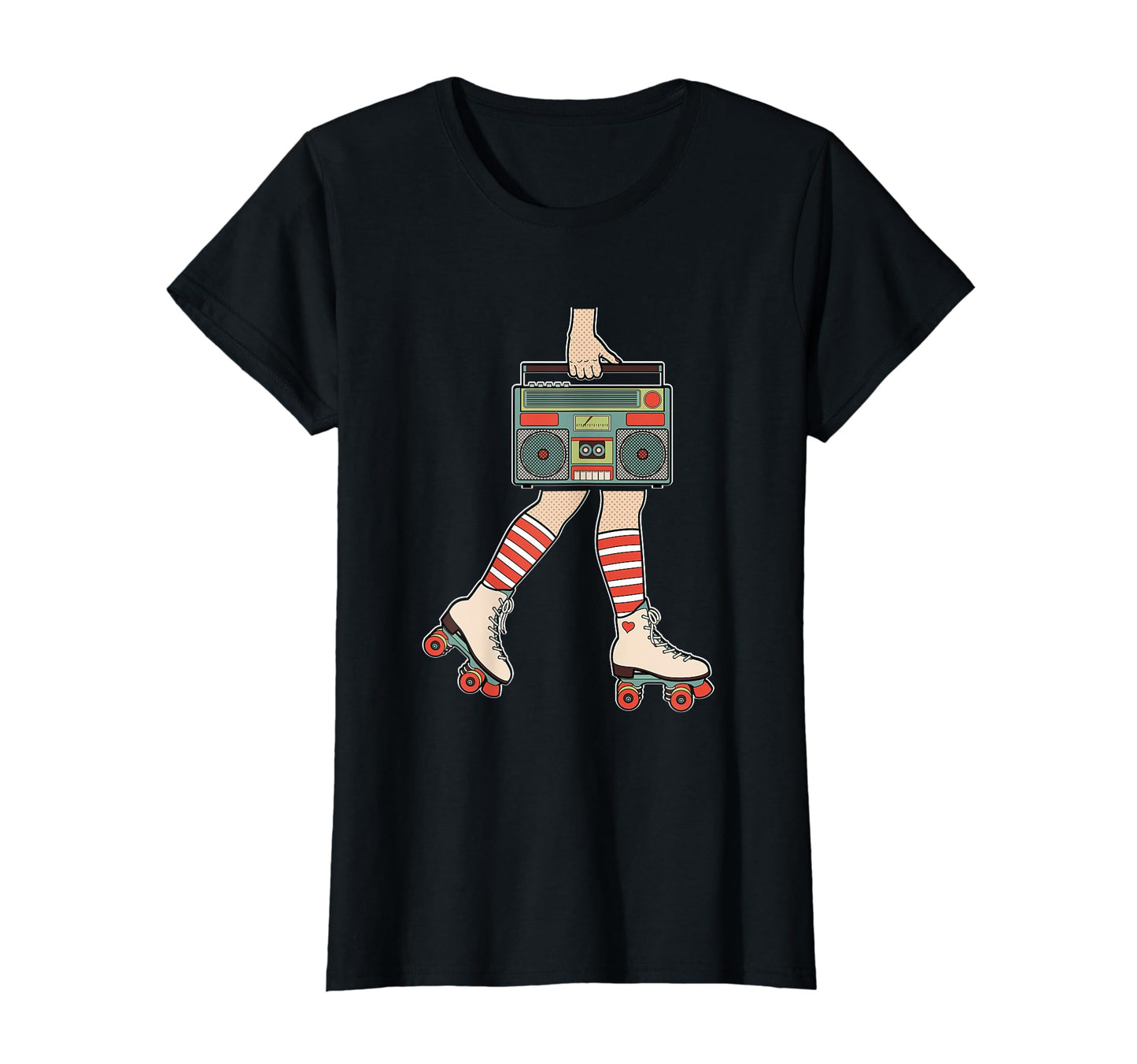 Womens Roller Skates Skating 80S T-Shirt - Casual Everyday Wear Men Women - T-Shirt, Sweatshirt, Hoodie