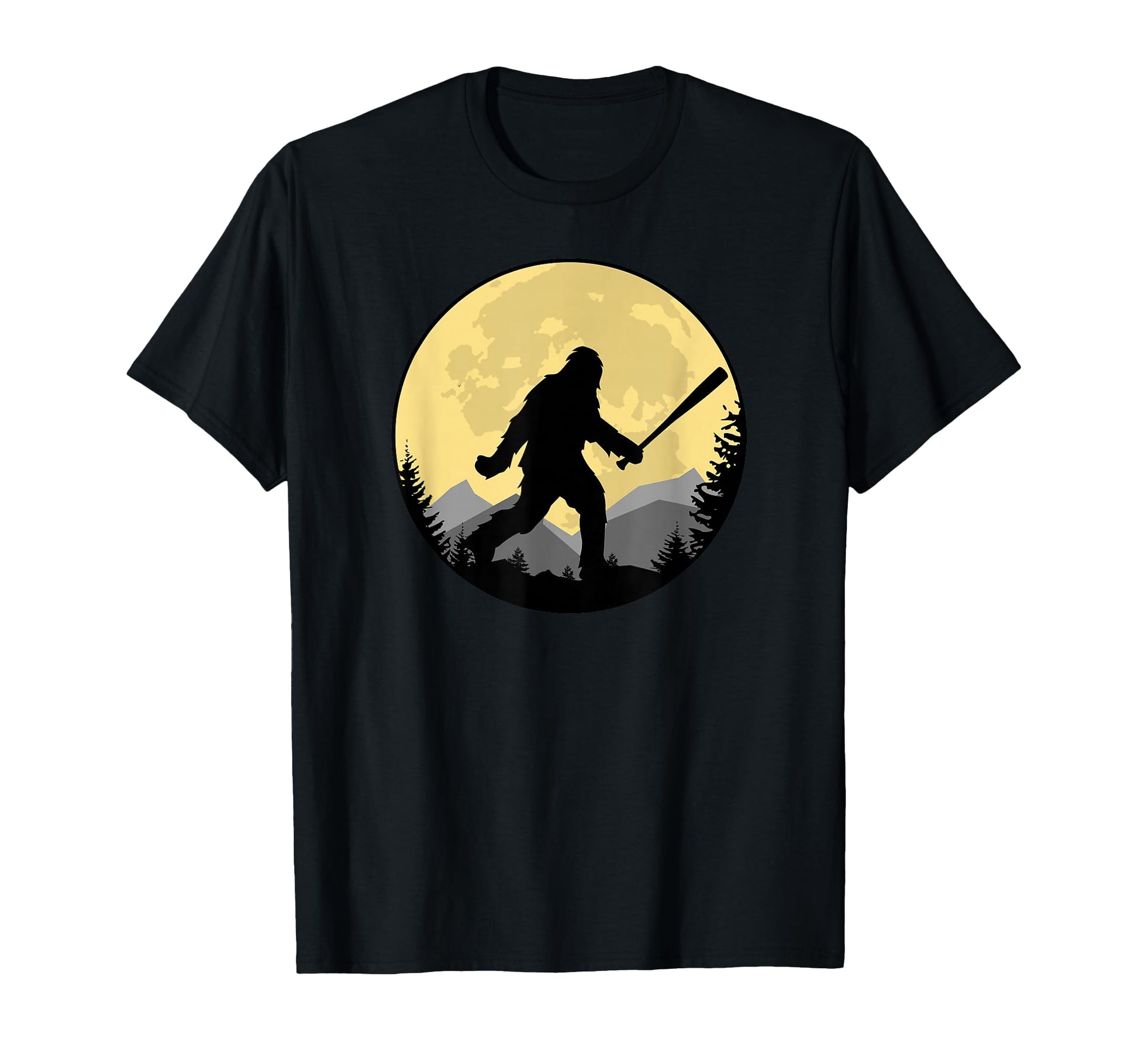 Bigfoot Baseball Themed Funny T-Shirt - Aesthetic Graphic for Adults - T-Shirt, Sweatshirt, Hoodie