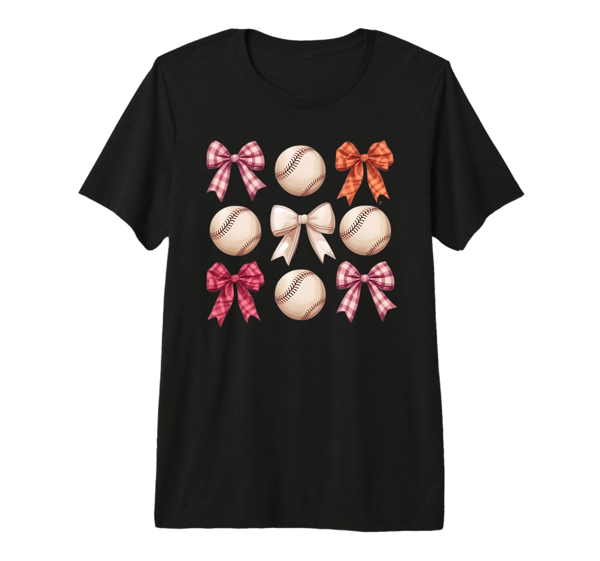 Baseball Coquette Bow Mom Sister T-Shirt - Aesthetic Graphic for Adults - T-Shirt, Sweatshirt, Hoodie