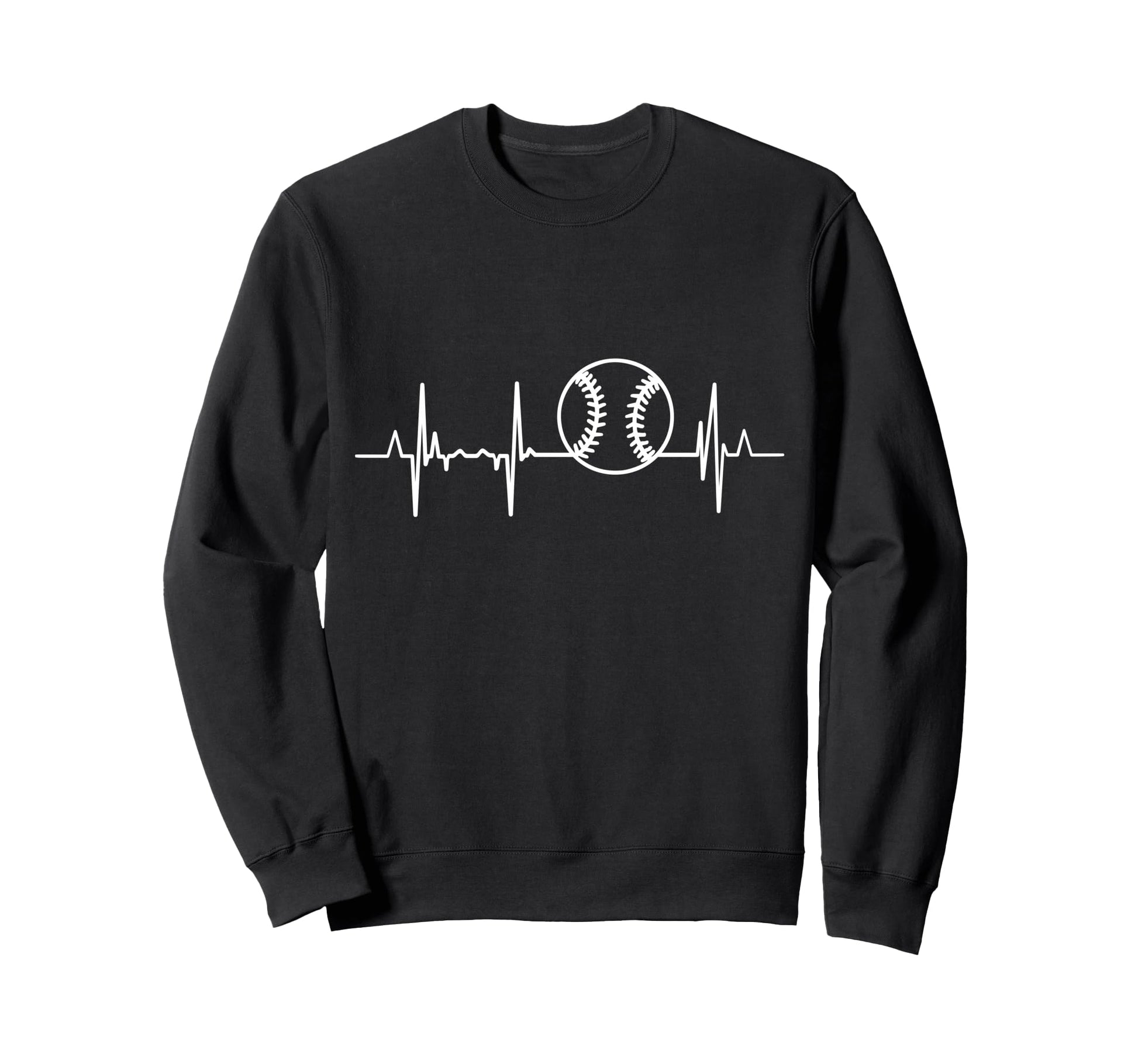 Heartline Baseball Player Sweatshirt - Aesthetic Graphic for Adults - T-Shirt, Sweatshirt, Hoodie