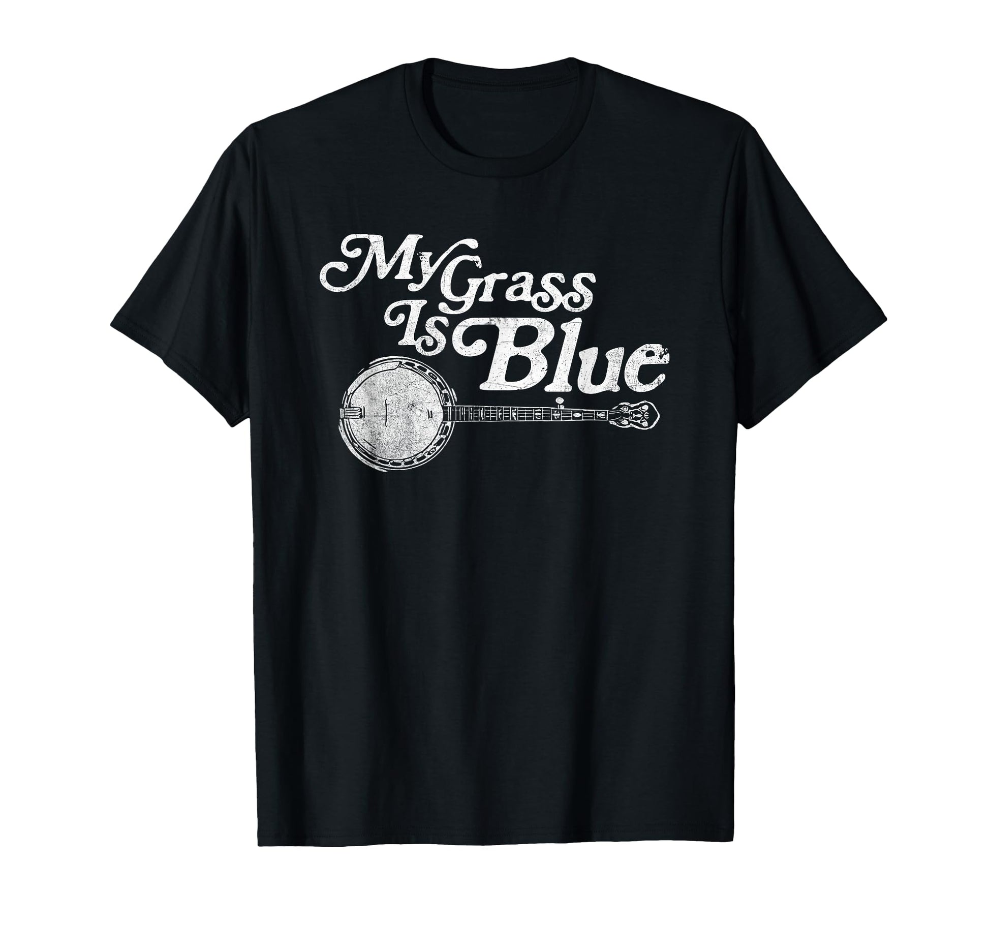 My Grass Is Blue Banjo Bluegrass T-Shirt - Unique Graphic Men Women - T-Shirt, Sweatshirt, Hoodie