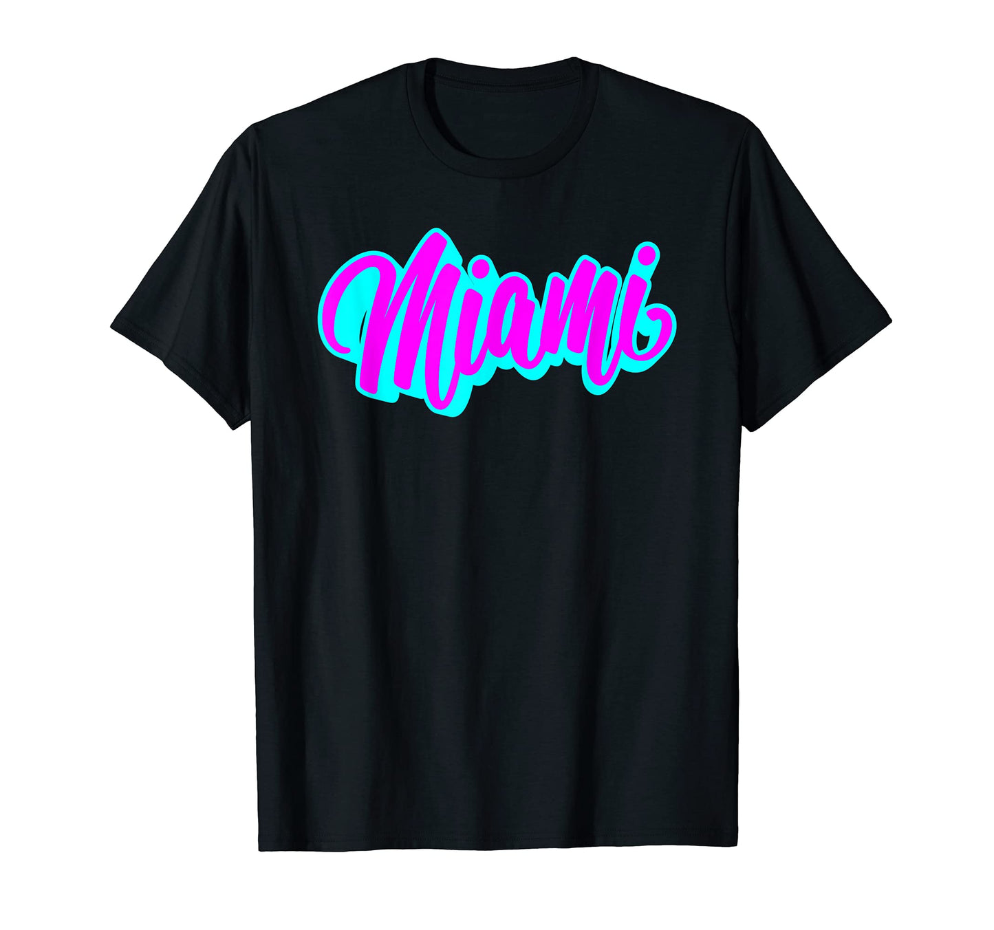 Miami Vaperwave Synthwave 80S Beach Florida T-Shirt - Unique Graphic Unisex - T-Shirt, Sweatshirt, Hoodie