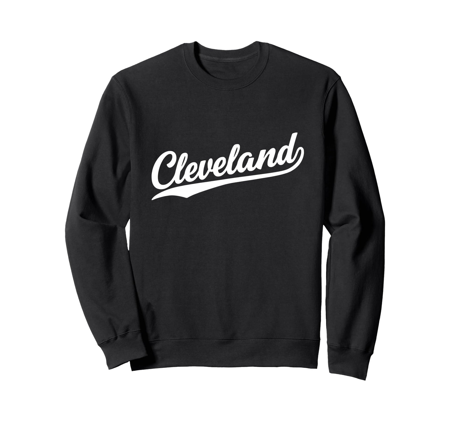 Cleveland Ohio Script 1970S Sweatshirt - Aesthetic Graphic for Adults - T-Shirt, Sweatshirt, Hoodie