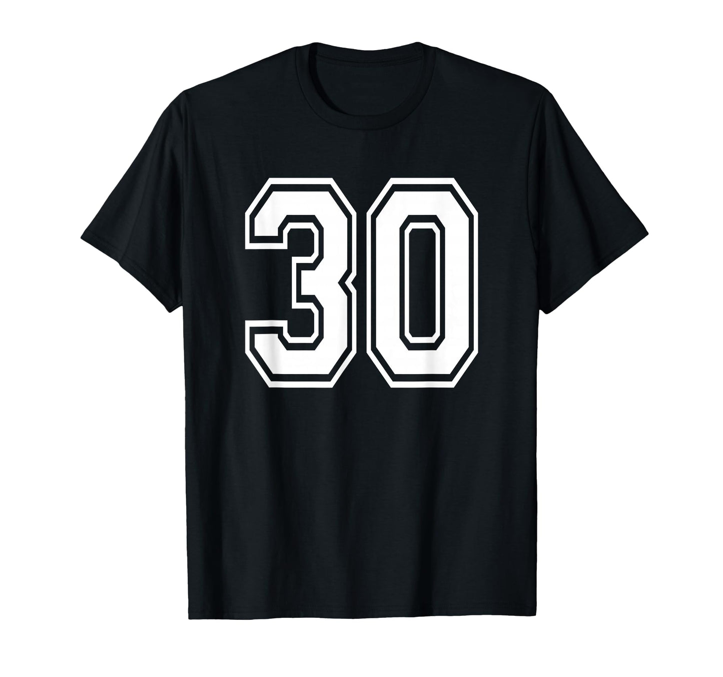Number 30 30Th Birthday Gift Player T-Shirt - Aesthetic Graphic for Adults - T-Shirt, Sweatshirt, Hoodie