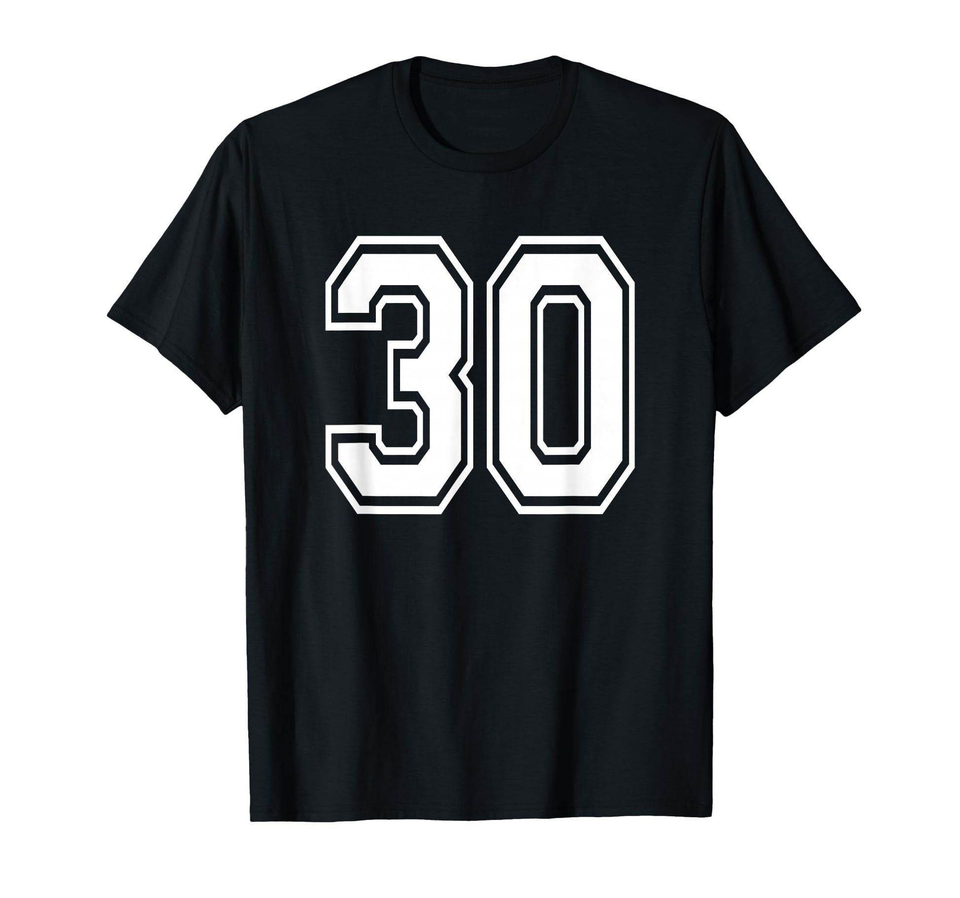 Number 30 30Th Birthday Gift Player T-Shirt - Aesthetic Graphic for Adults - T-Shirt, Sweatshirt, Hoodie