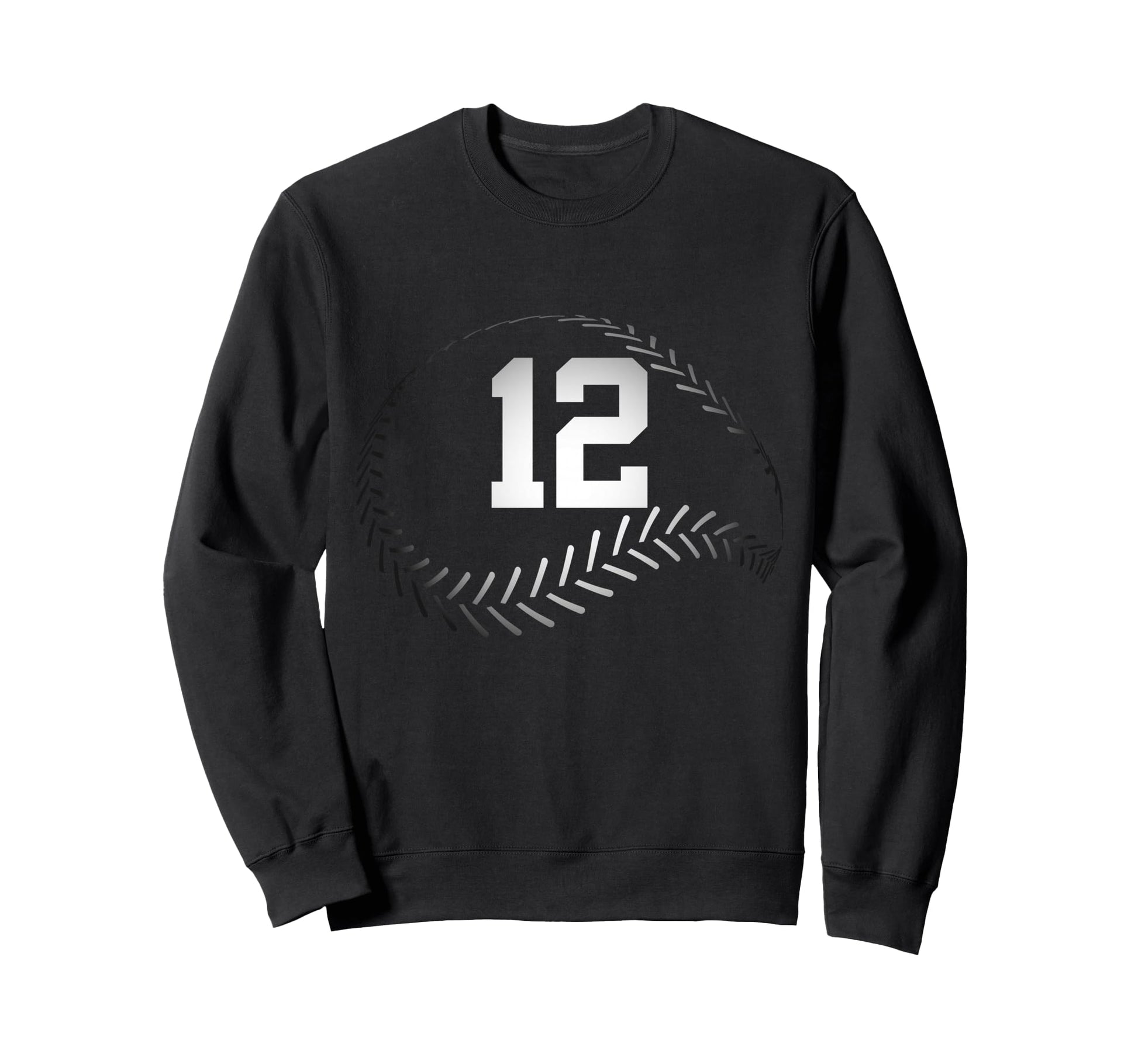 Number 12 Years Baseball 12Th Sweatshirt - Casual Everyday Wear Men Women - T-Shirt, Sweatshirt, Hoodie