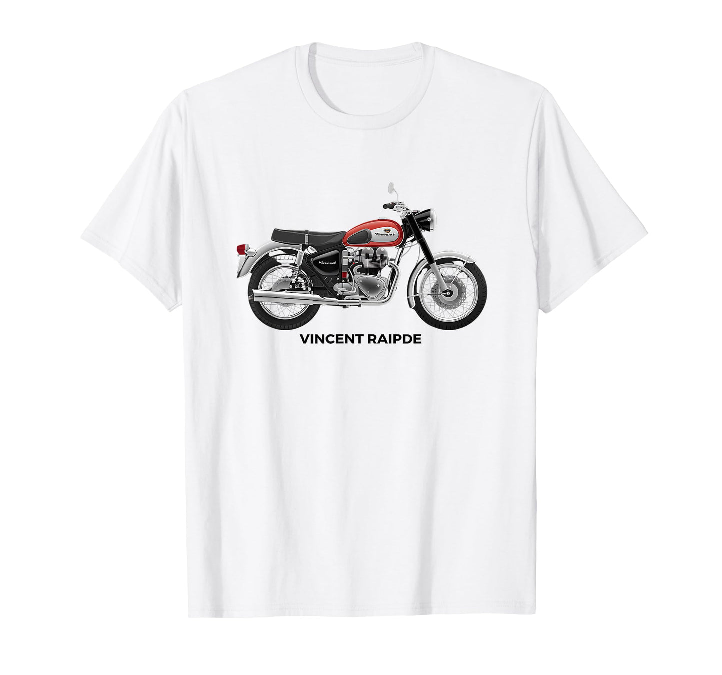 Vincent Motorbikes Rapide T-Shirt - Fun Novelty Design for Adults - T-Shirt, Sweatshirt, Hoodie