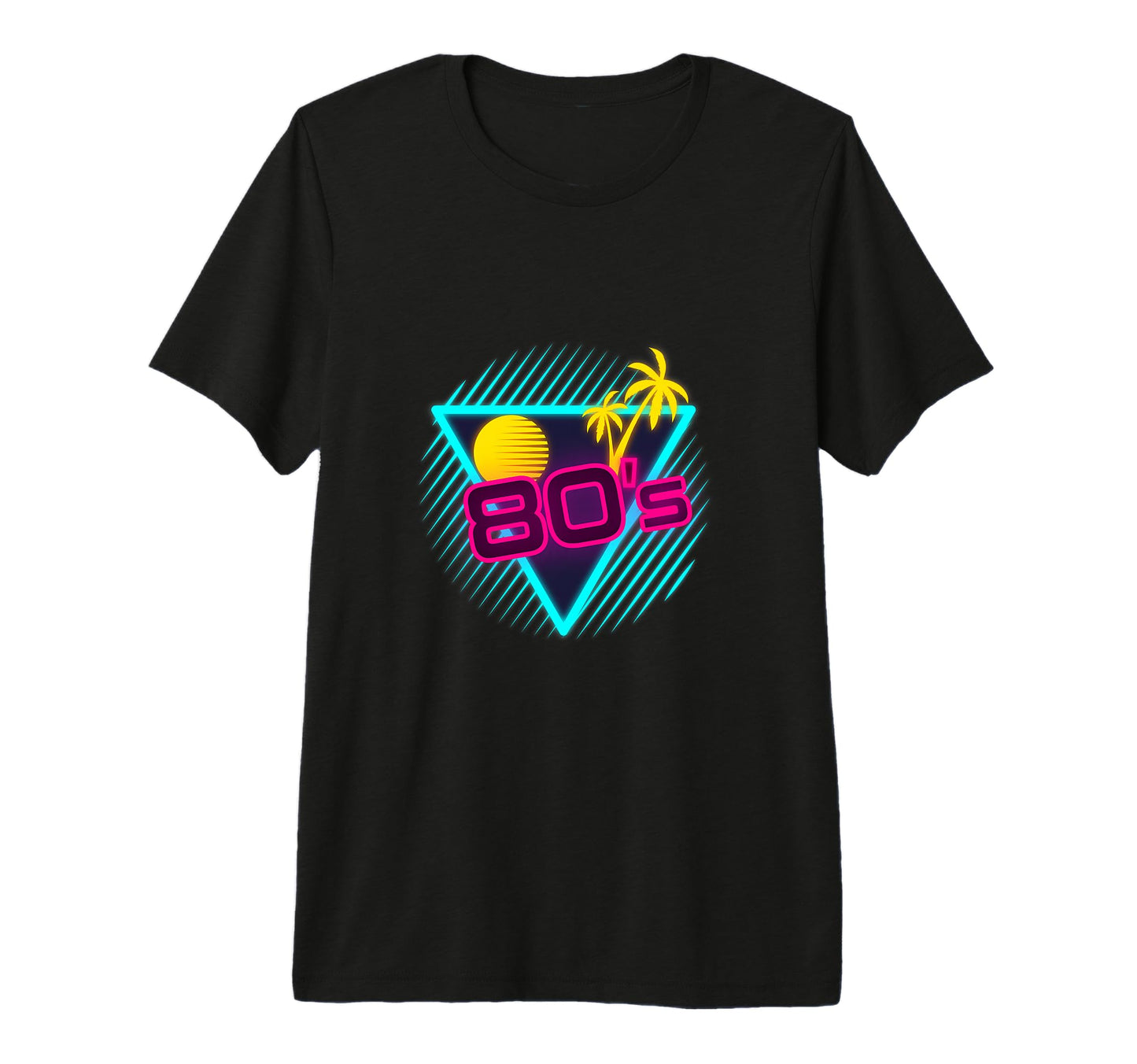 80S Synthwave Sunset Aesthetic Vibes Tri T-Shirt - Streetwear Style Unisex - T-Shirt, Sweatshirt, Hoodie