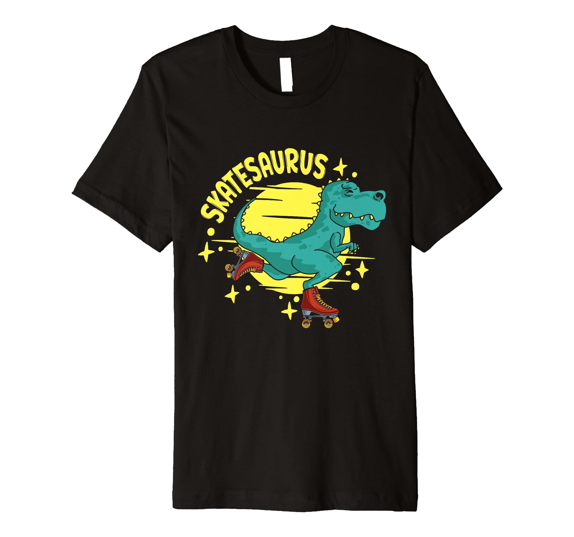 Funny Skater Roller Skates Skatesaurus T-Shirt - Fun Novelty Design Unisex - T-Shirt, Sweatshirt, Hoodie
