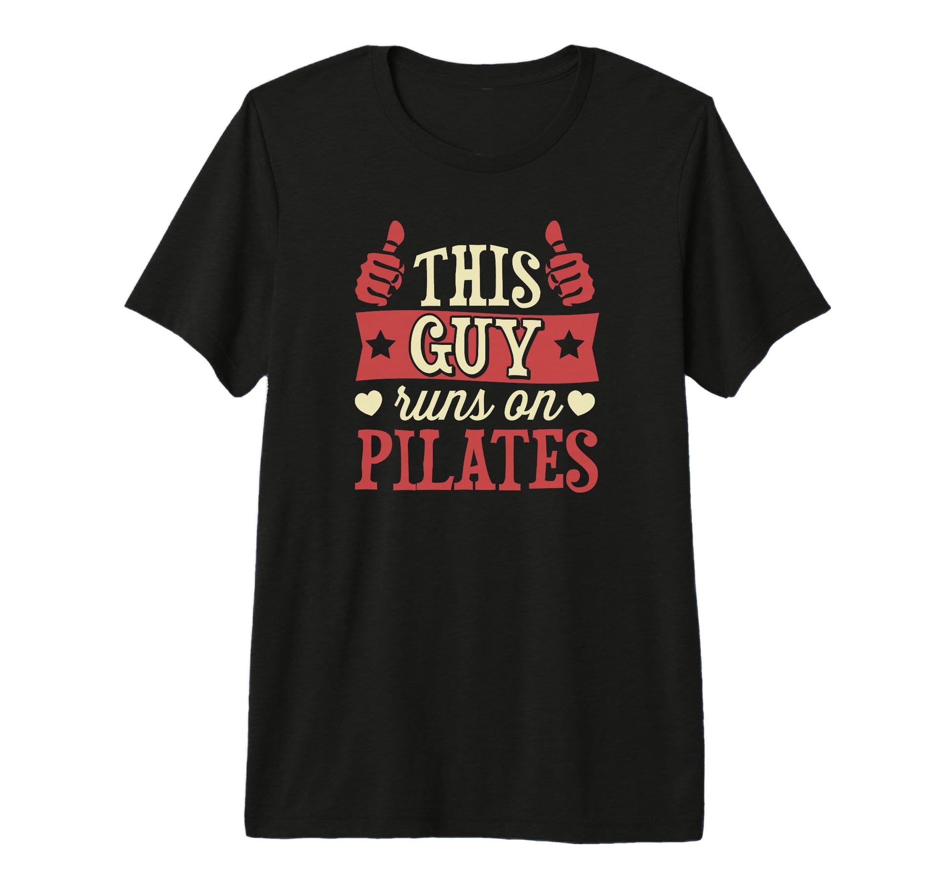This Guy Runs Pilates Tri Blend T-Shirt - Trendy Graphic Unisex - T-Shirt, Sweatshirt, Hoodie